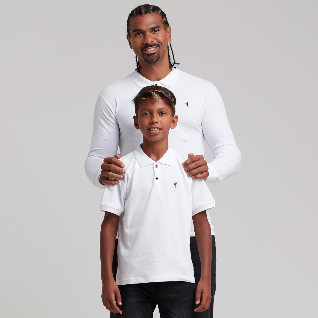 Boys Classic White Polo Shirt - FSB021 (LAST CHANCE)