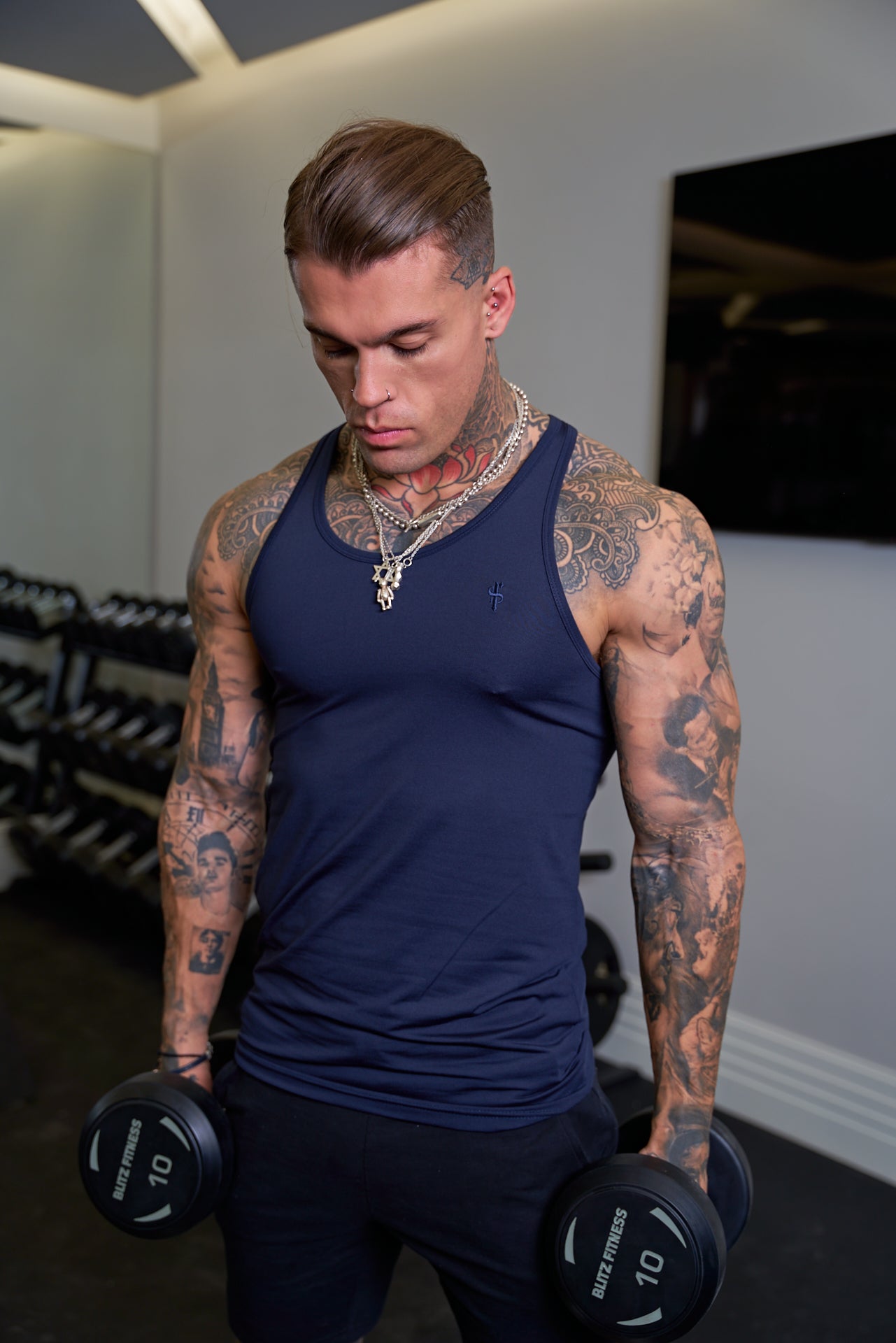 Navy Gym Vest - FSH685