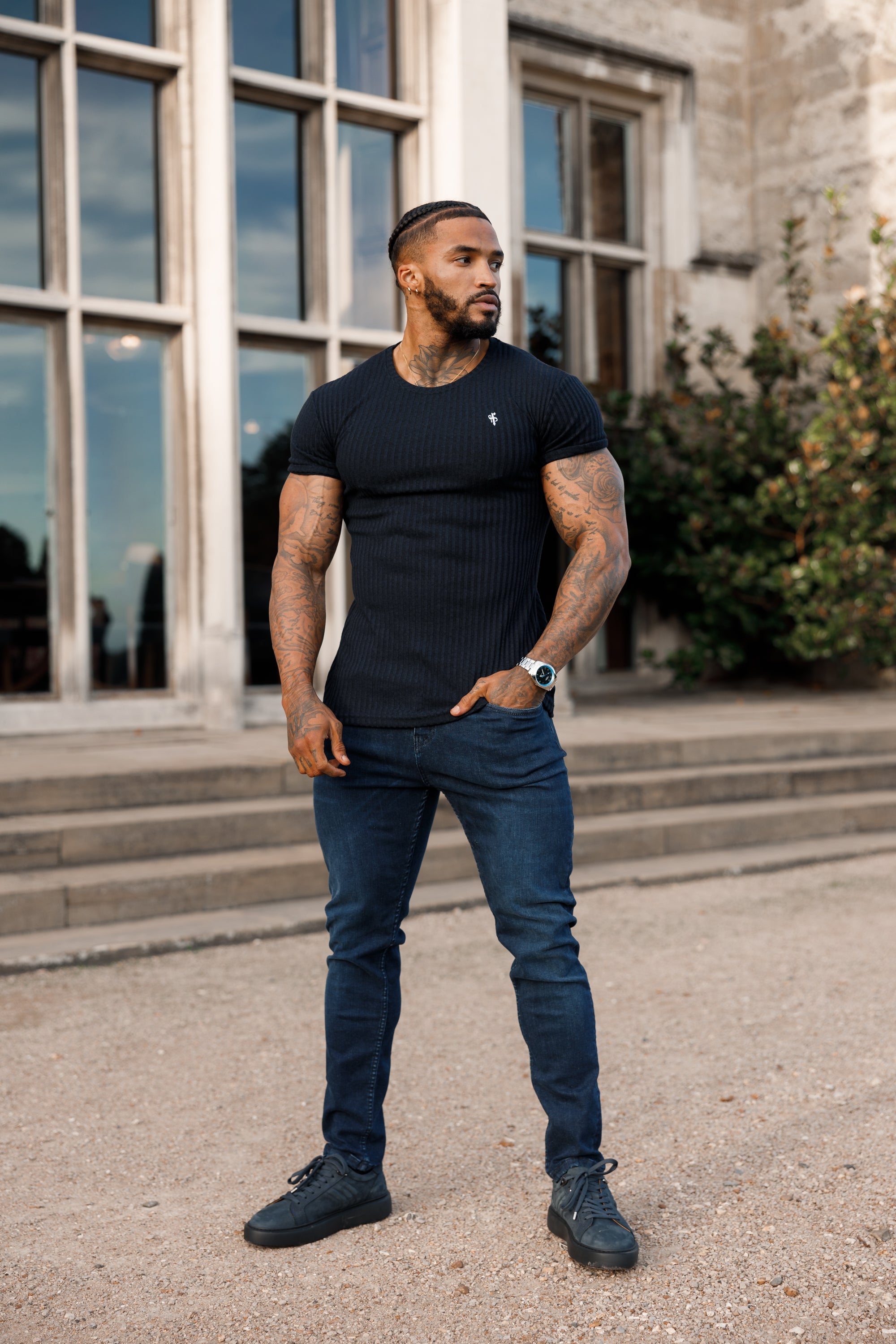 Ultra Stretch Navy Relaxed Jeans - FSJEAN002