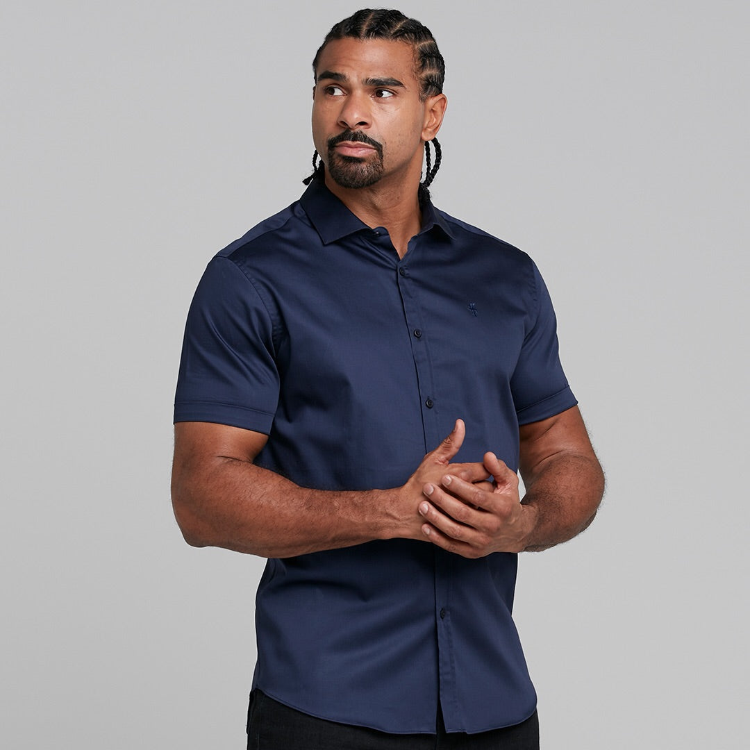 Classic Navy Luxe Egyptian Cotton Short Sleeve - FS374 (LAST CHANCE)