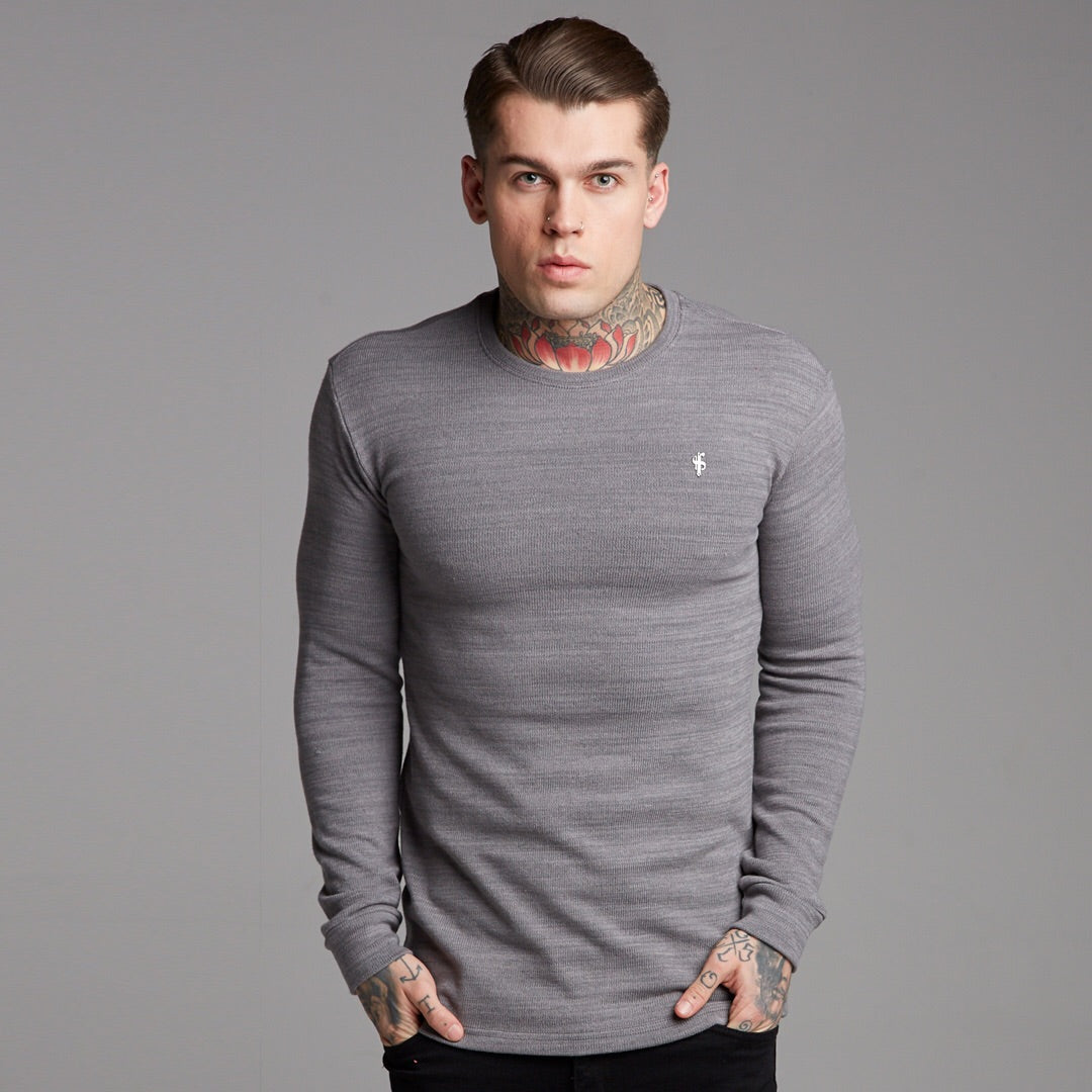 Classic Grey Super Slim Jumper - FSH230
