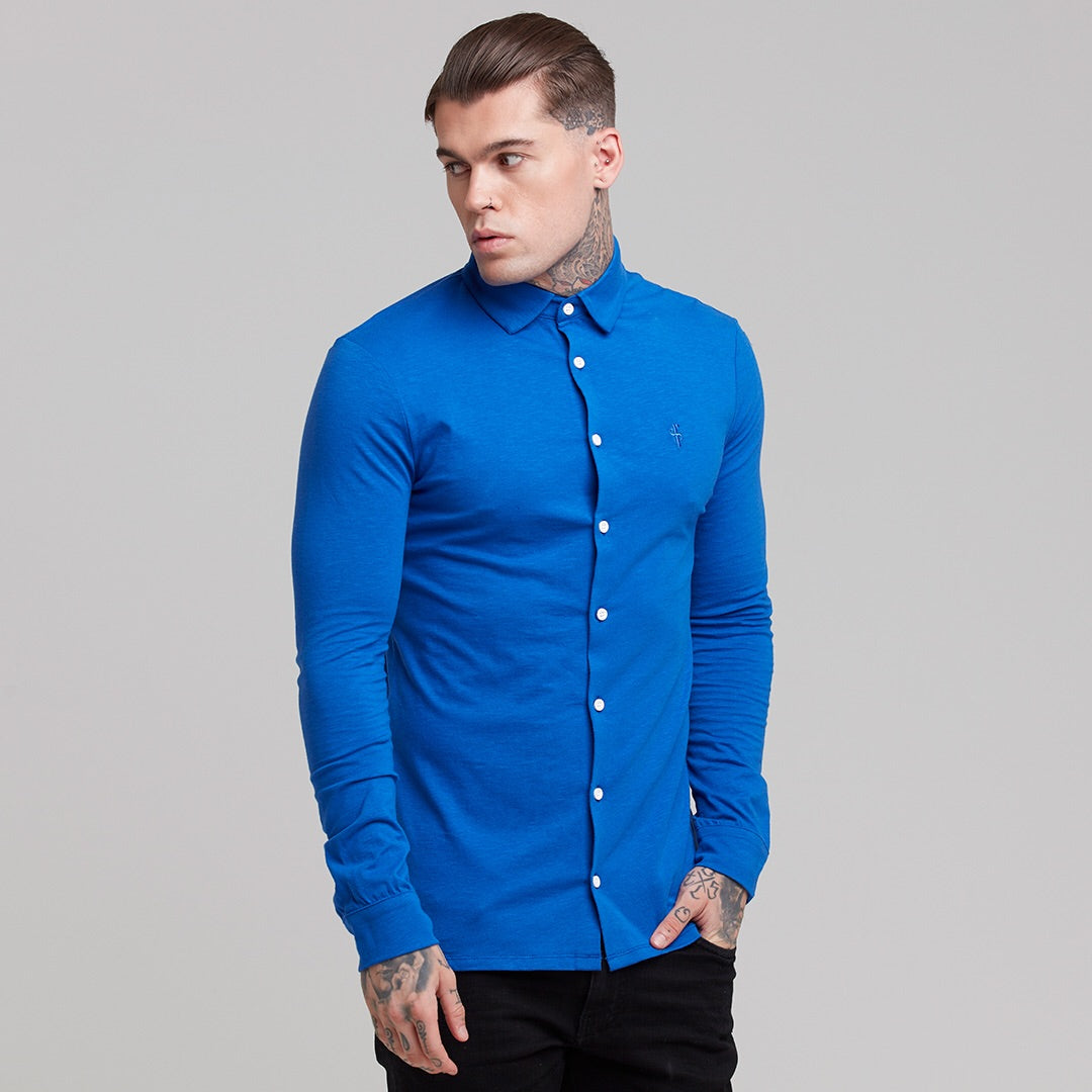 Super Slim Royal Blue Jersey - FSH02 (LAST CHANCE)