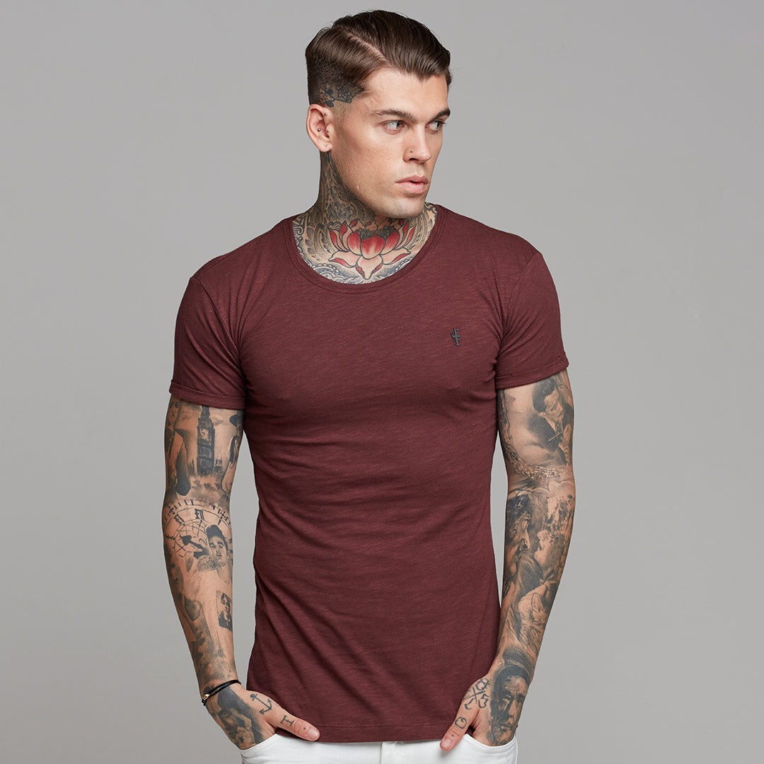 Burgundy Slub Crew - FSH056