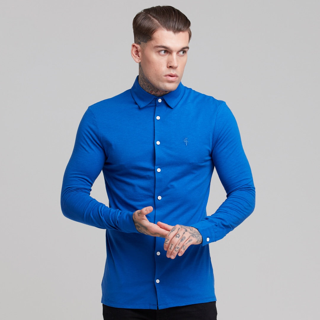 Super Slim Royal Blue Jersey - FSH02 (LAST CHANCE)