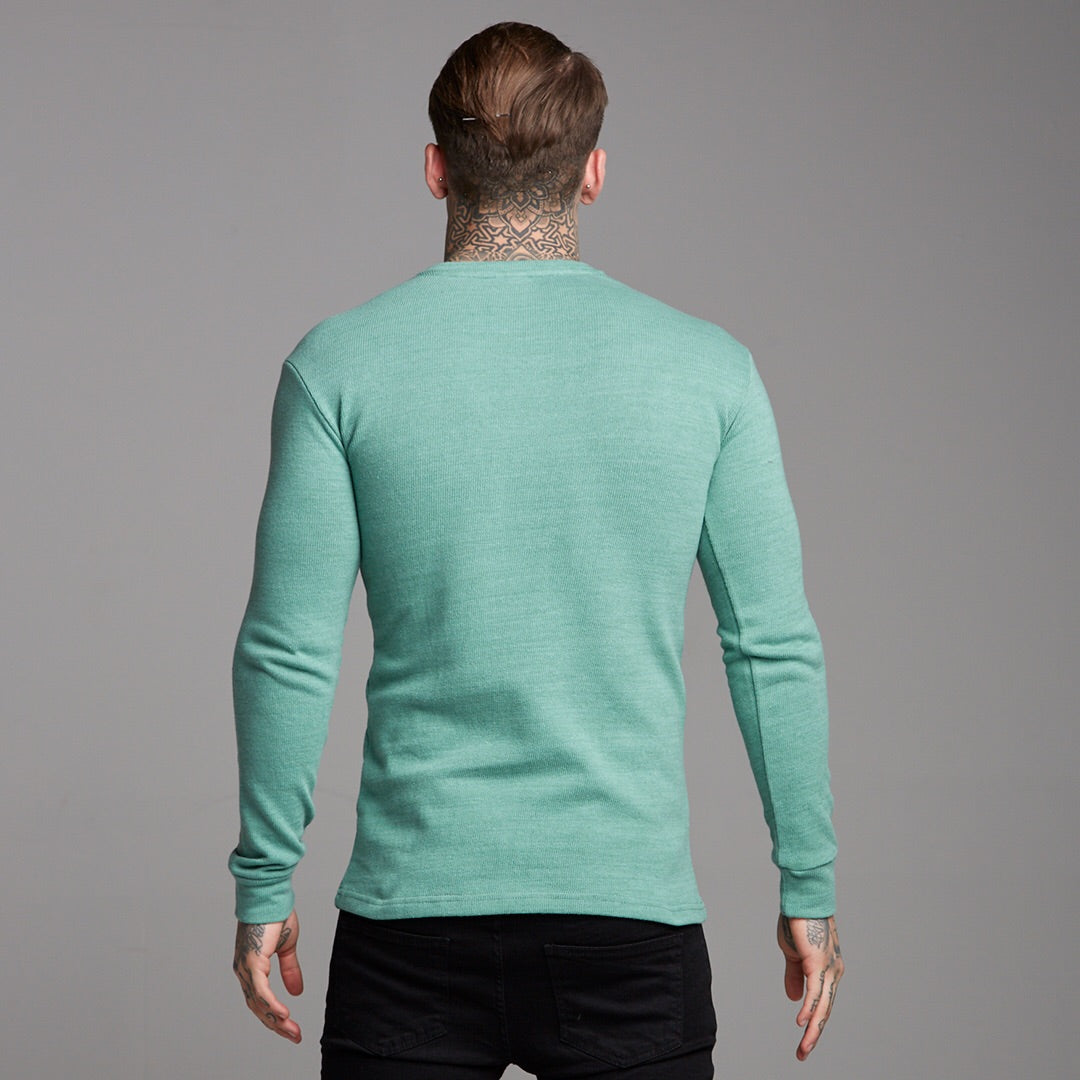 Classic Green Super Slim Jumper - FSH233