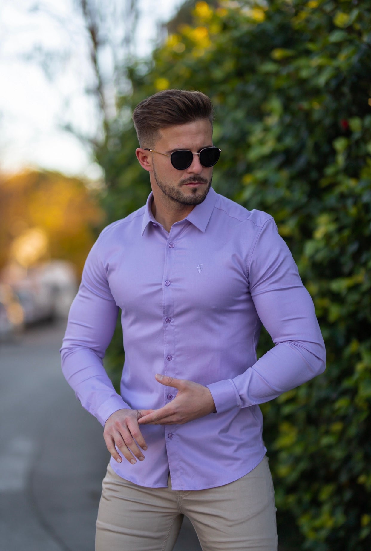 Super Slim Luxe Ultra Stretch Classic Lavender Long Sleeve - FS744