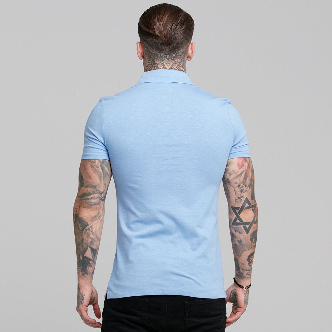Super Slim Baby Blue Jersey Short Sleeve - FSH015 (LAST CHANCE)