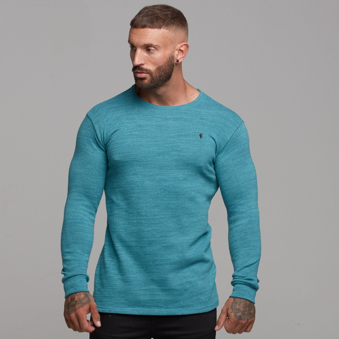 Classic Teal Super Slim Jumper - FSH232
