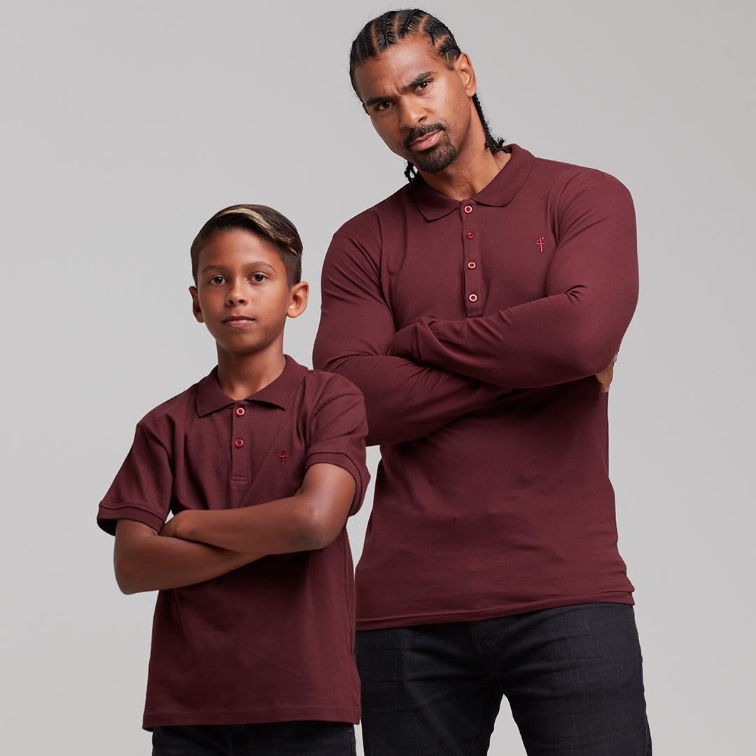 Boys Classic Burgundy Polo Shirt - FSB022 (LAST CHANCE)