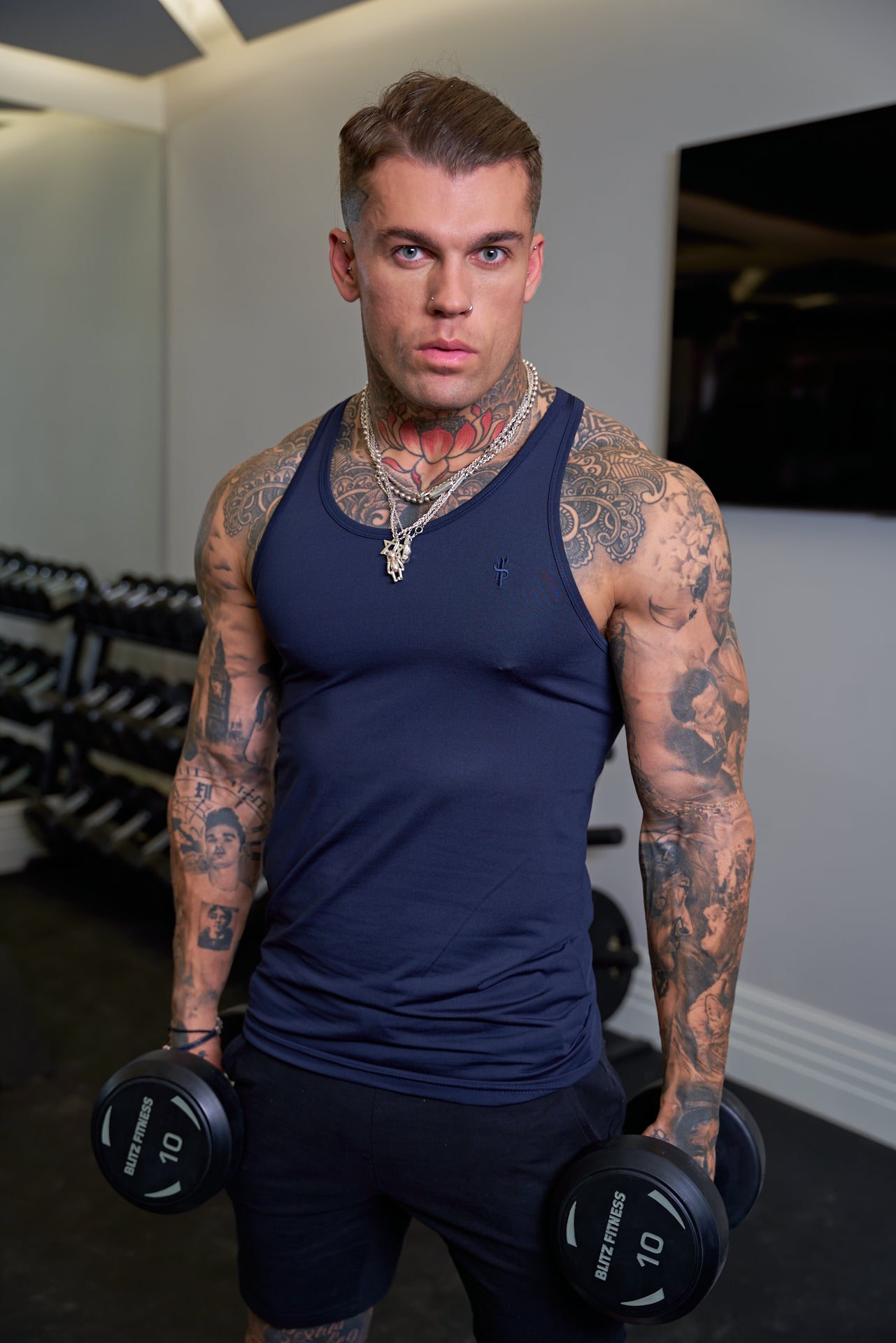 Navy Gym Vest - FSH685