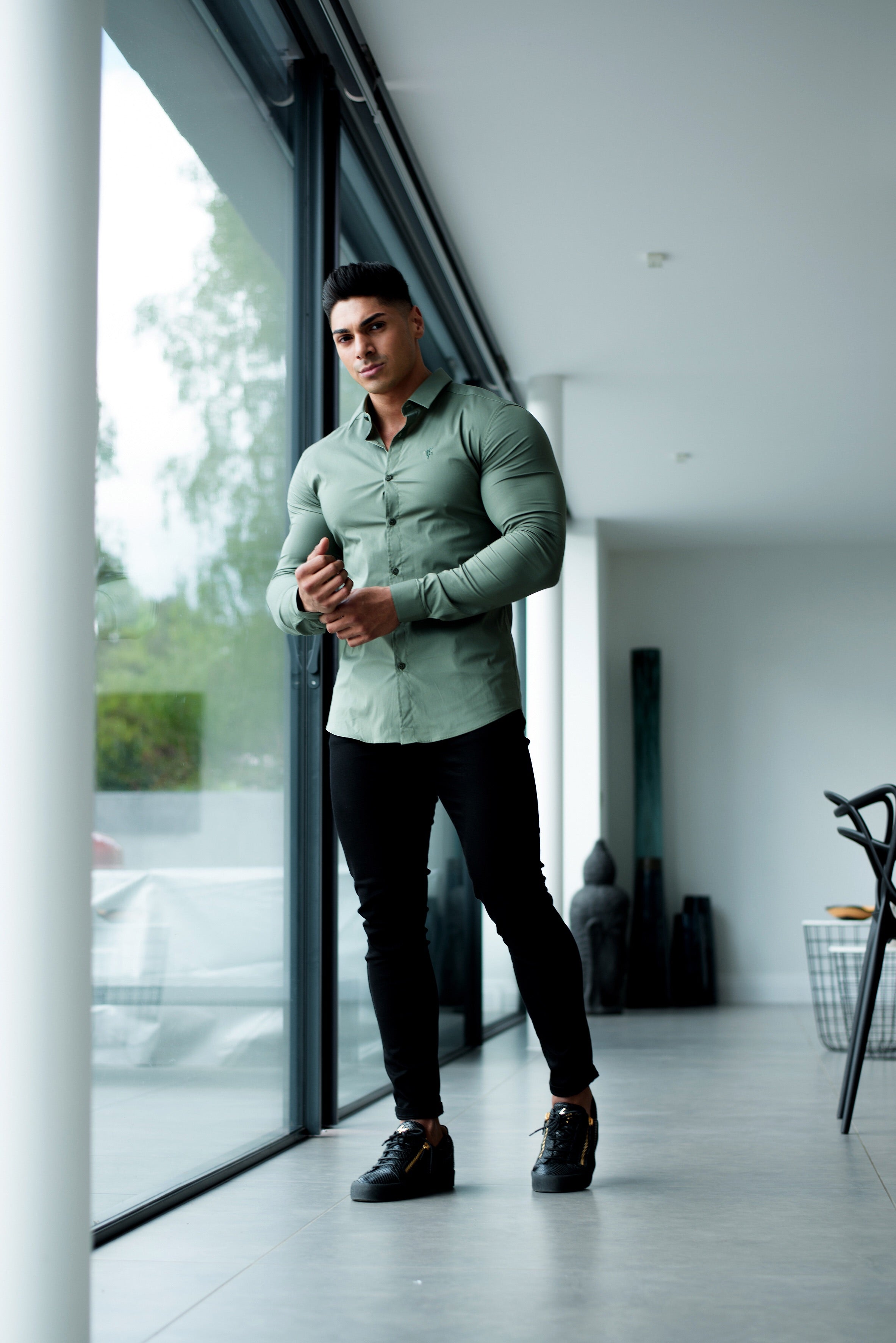 Super Slim Stretch Classic Khaki - FS233
