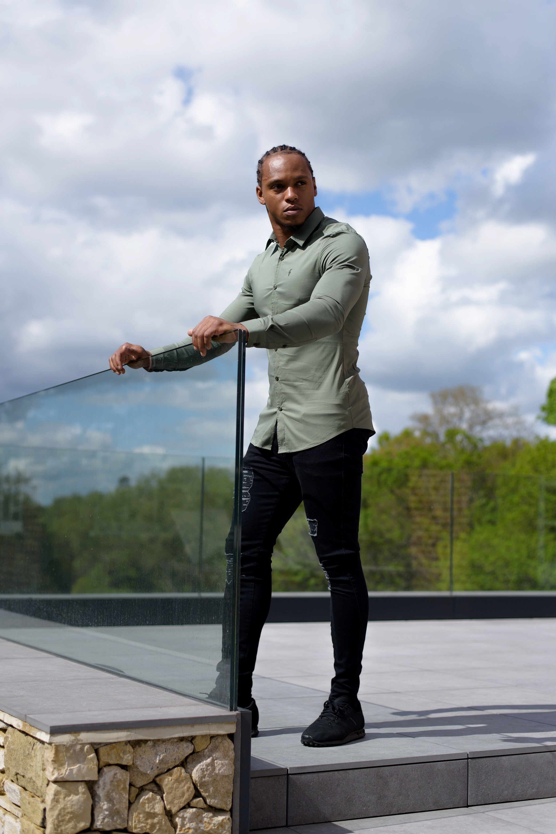 Super Slim Stretch Classic Khaki - FS233