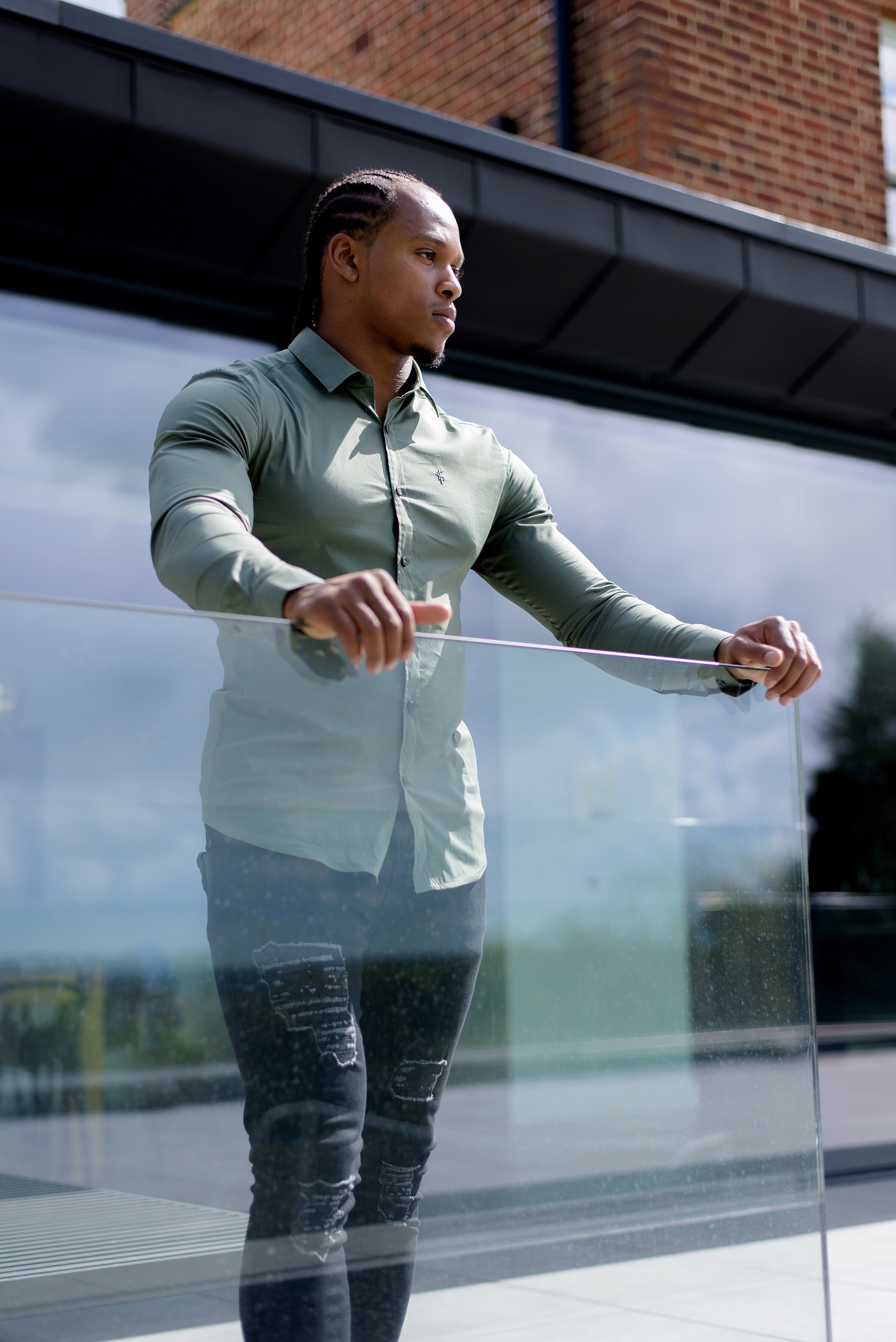 Super Slim Stretch Classic Khaki - FS233