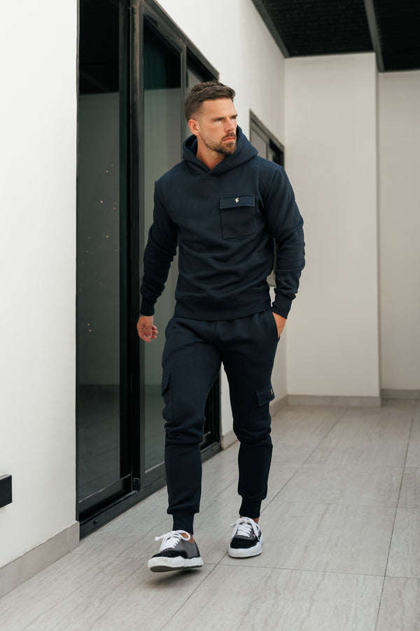FS Navy / Gold Cargo Hoodie - FSR038 (PRE ORDER 22ND DECEMBER)
