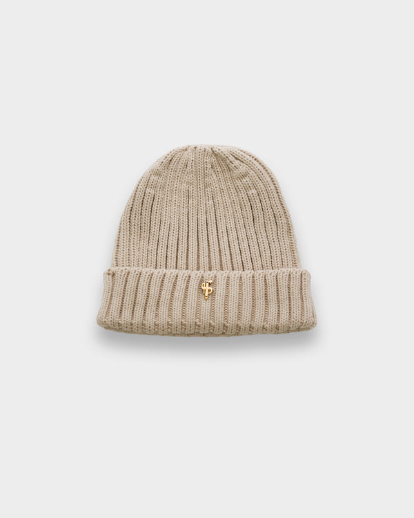 Father Sons Ribbed Beanie Hat Beige - FSJ118