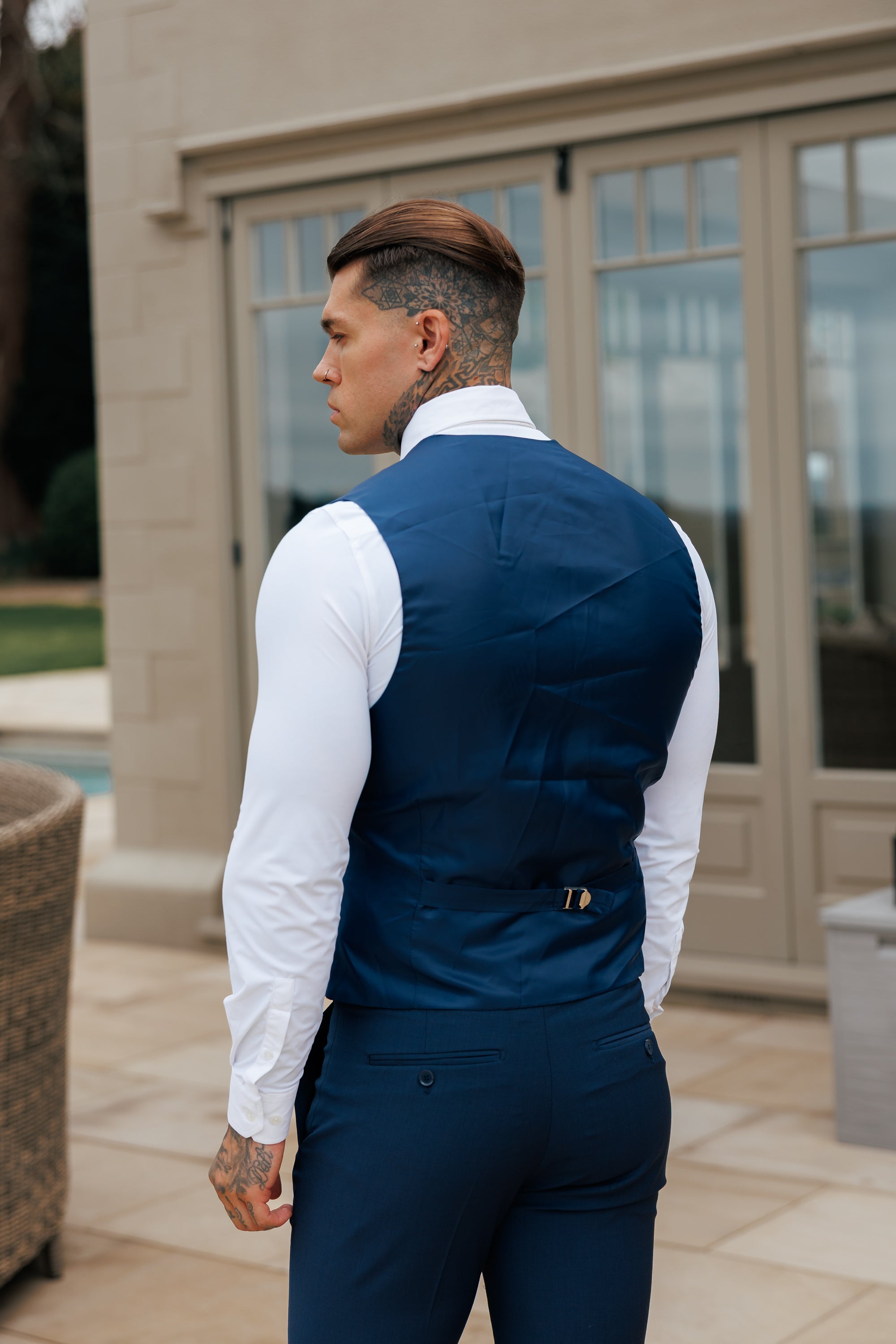 Slim Formal Waistcoat Navy - FSW012