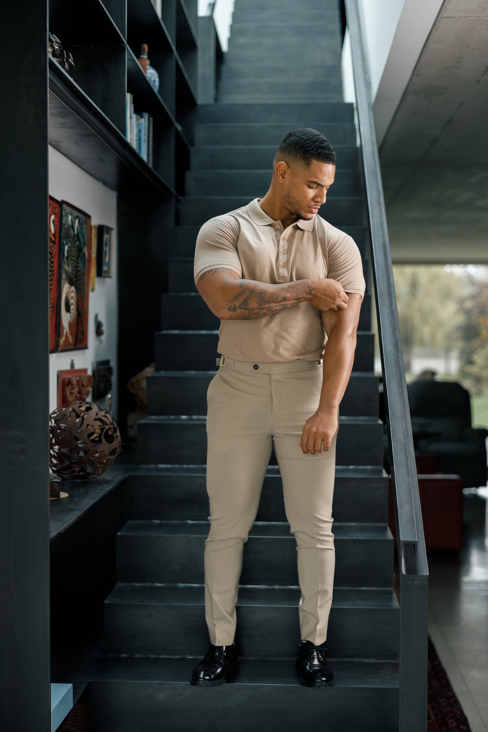 トップス sensen FCRB EMBLEM POLO LIGHT BROWN CASABLANCA crew neck T-shirt 'Tennis Club Icon' black | BRAUN Hamburg