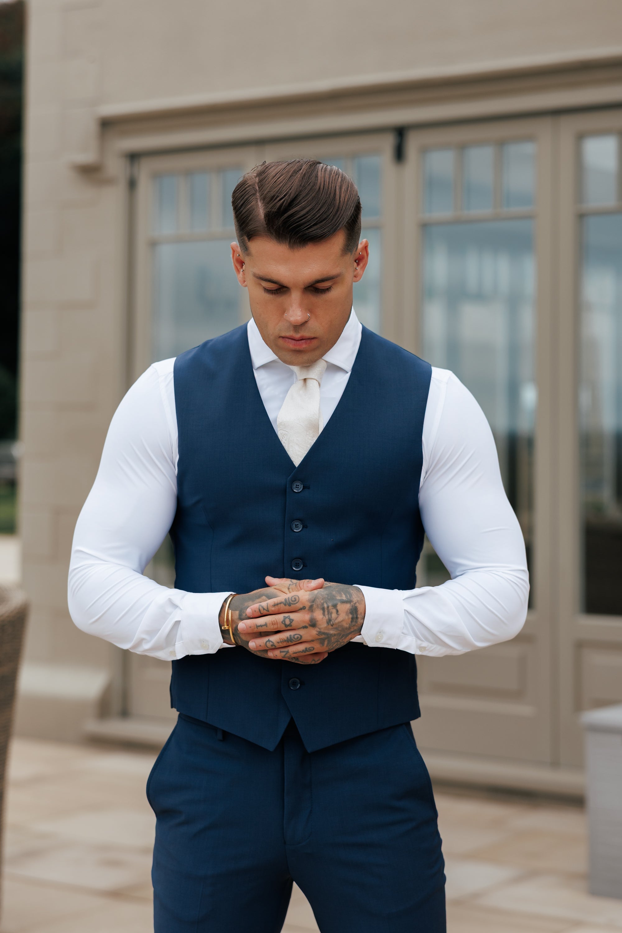 Slim Formal Waistcoat Navy - FSW012