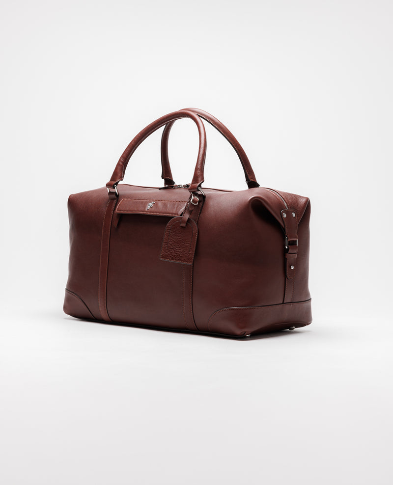 Father Sons Dark Tan Leather Holdall Bag - FSH202