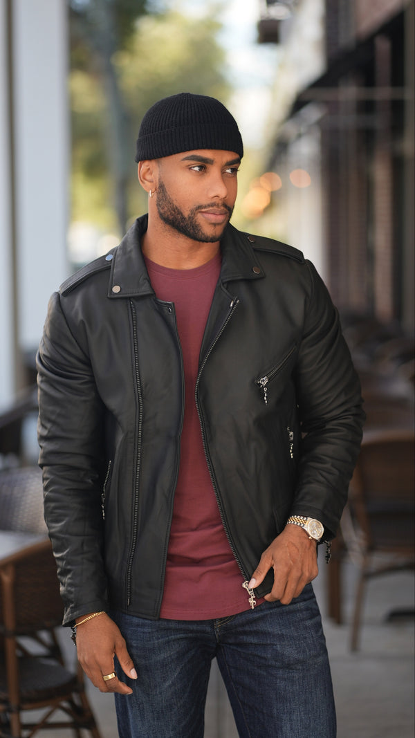 Brown Leather Jacket with Sweater Outfits For Men (152 ideas & outfits) |  Lookastic