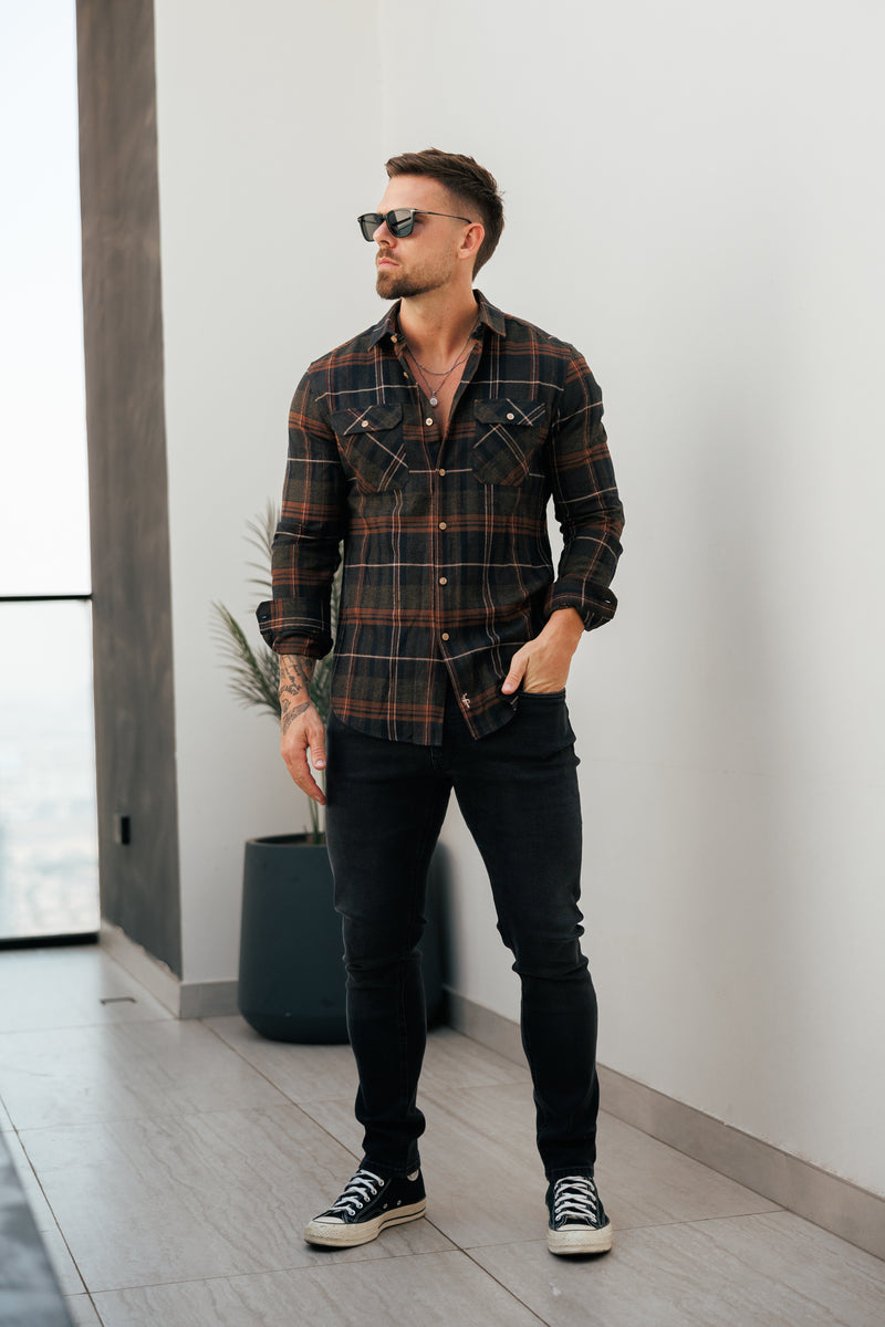 Father Sons Black Distressed Stretch Relaxed Jeans - FSJEAN018