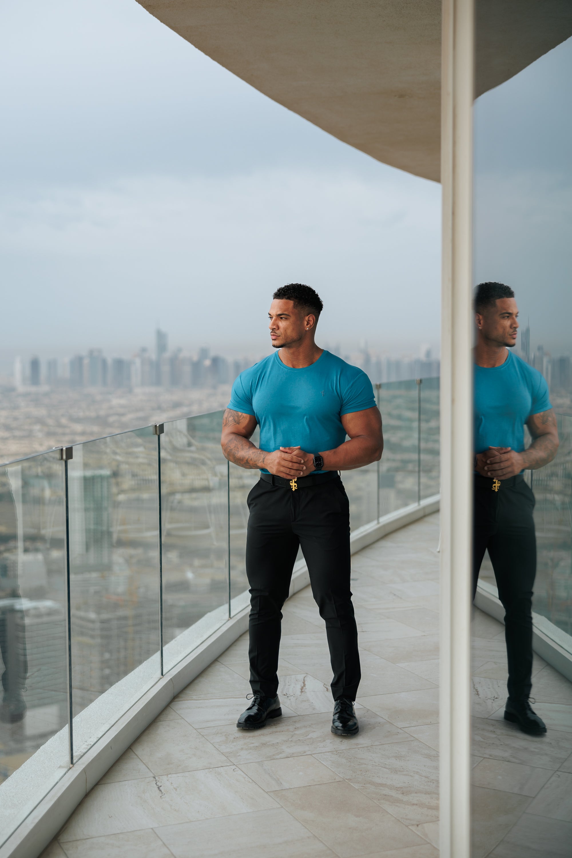 Airforce Blue Bamboo Crew - FSH1180