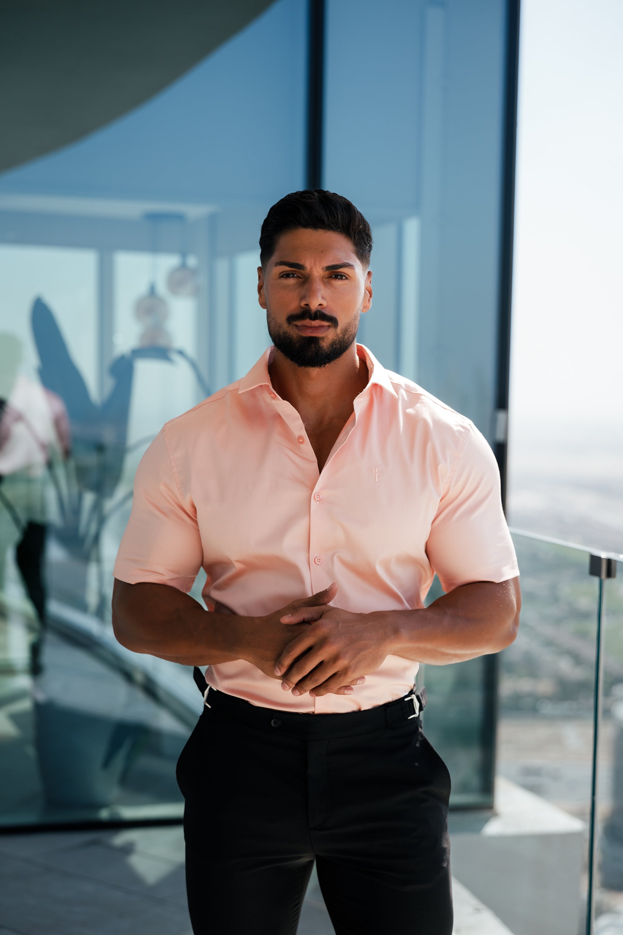 Slim Sateen Peach Short Sleeve - FS964