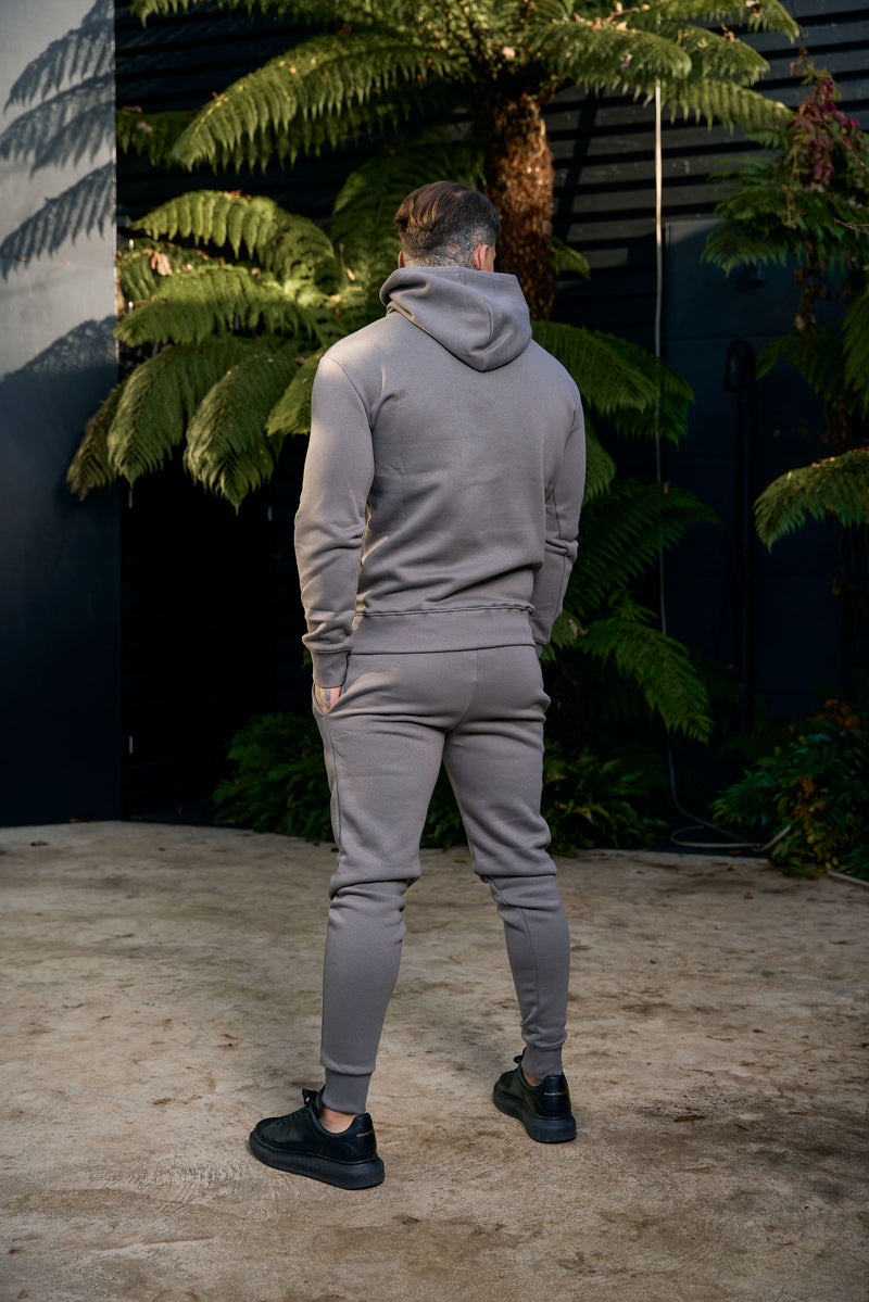 FS Plain Charcoal Tracksuit Bottoms with FS Branding - FSH1199