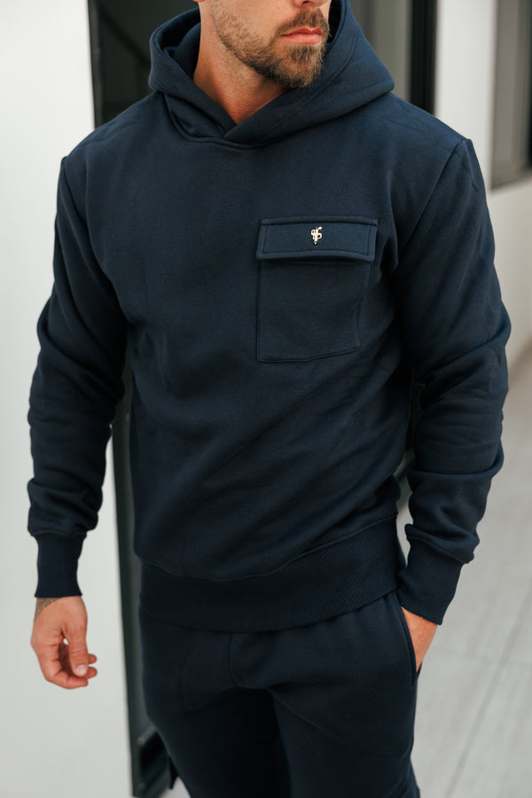 FS Navy / Gold Cargo Hoodie - FSR038 (PRE ORDER 22ND DECEMBER)