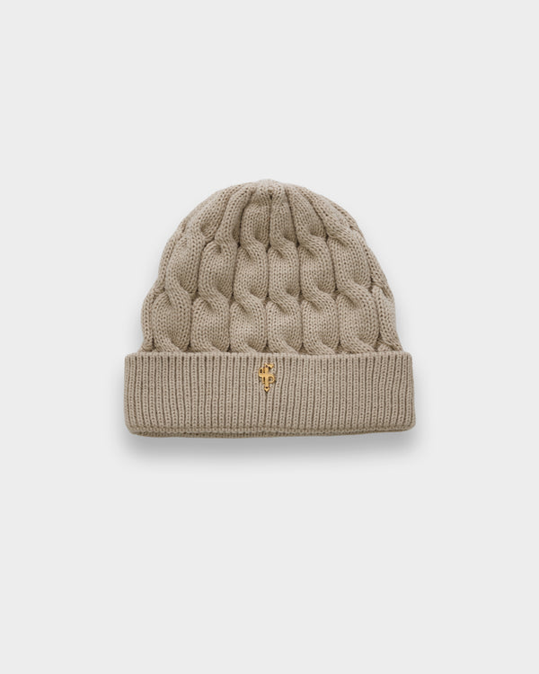 Father Sons Link Weave Beanie Hat Beige - FSJ106 (PRE ORDER 12TH DECEMBER)