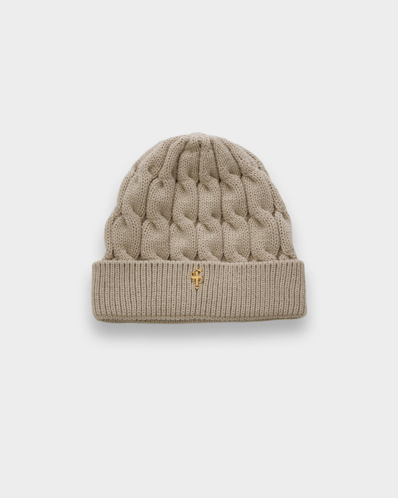 Father Sons Link Weave Beanie Hat Beige - FSJ106 (PRE ORDER 12TH DECEMBER)