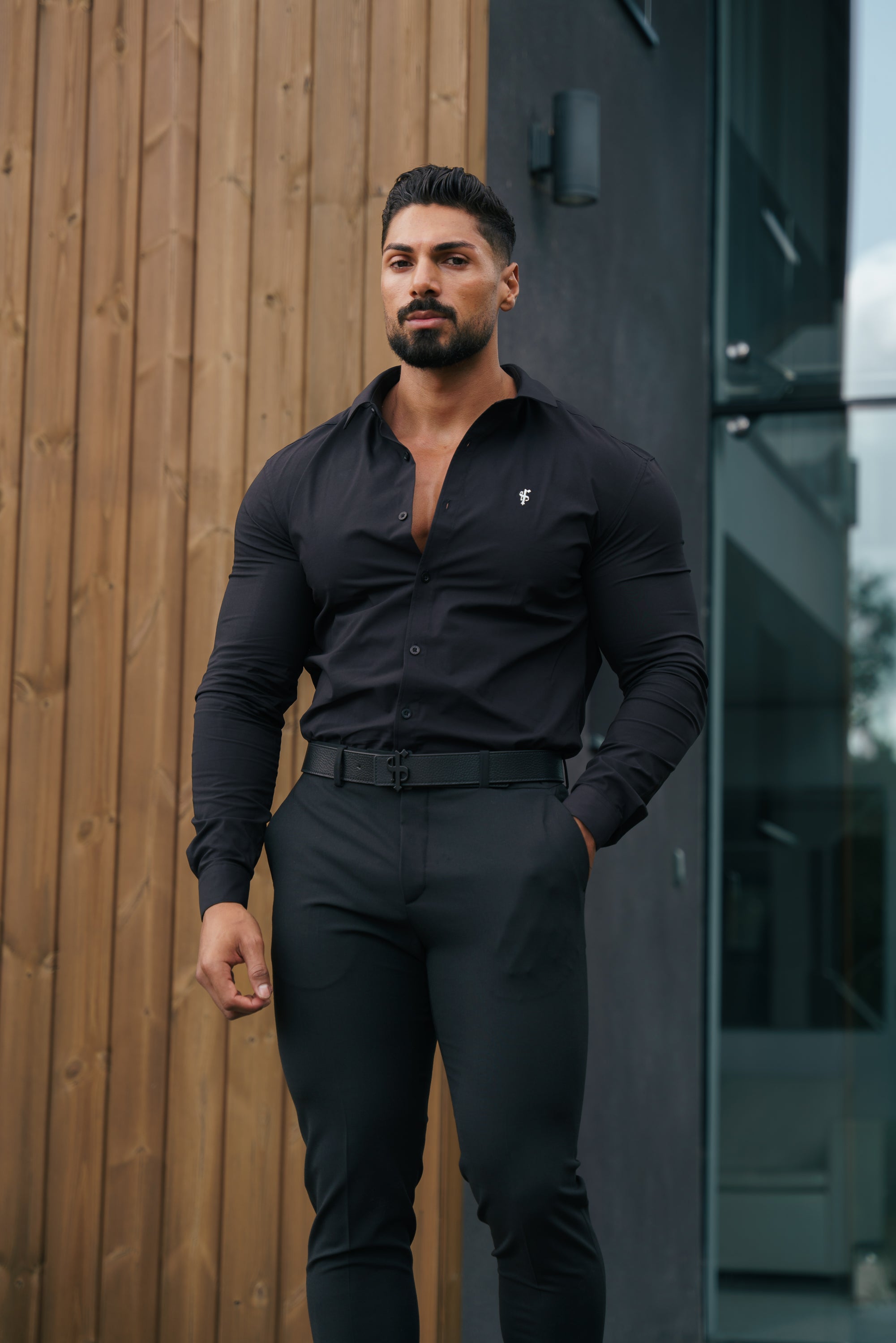 Super Slim Stretch Black LS - FS1092