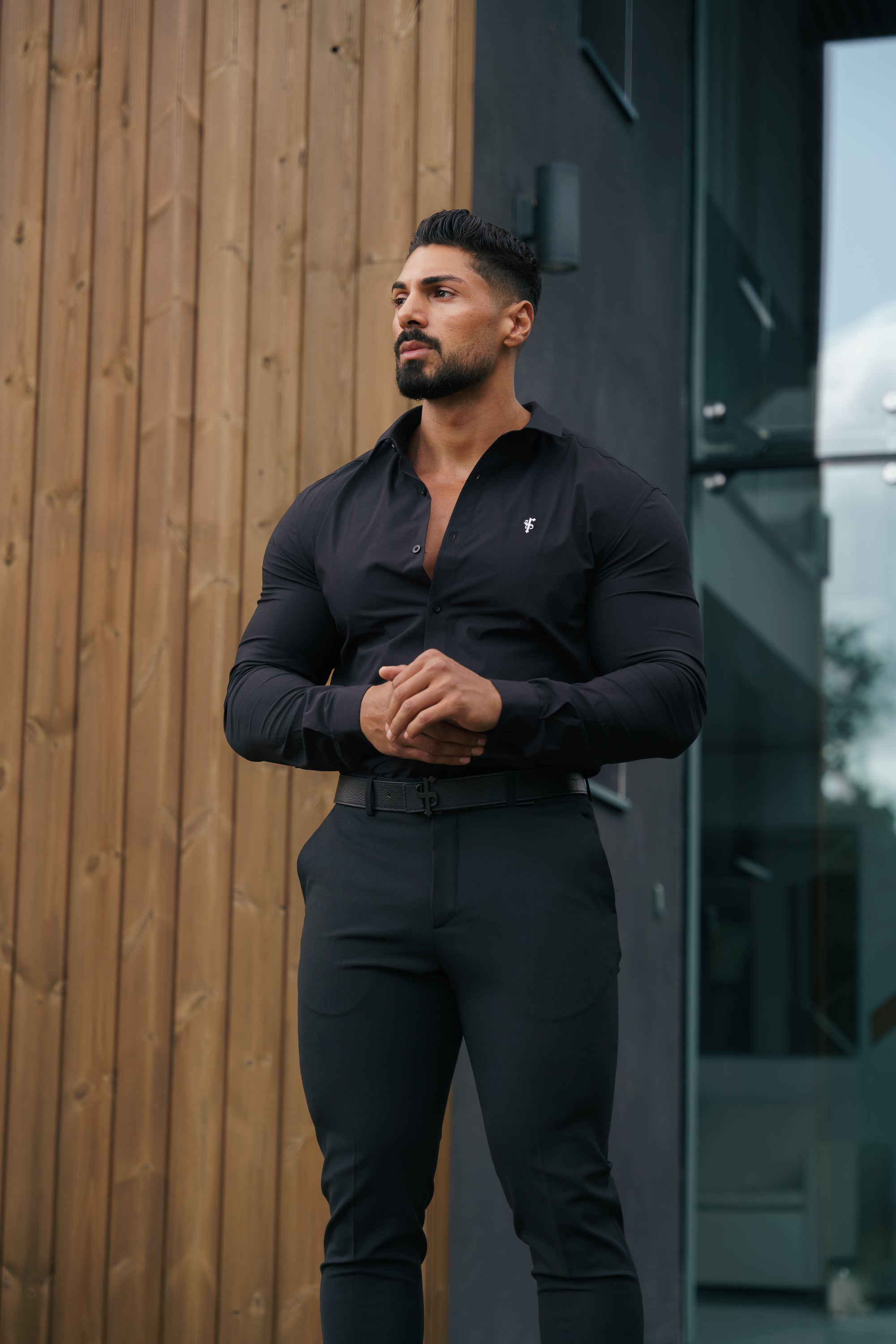 Super Slim Stretch Black LS - FS1092