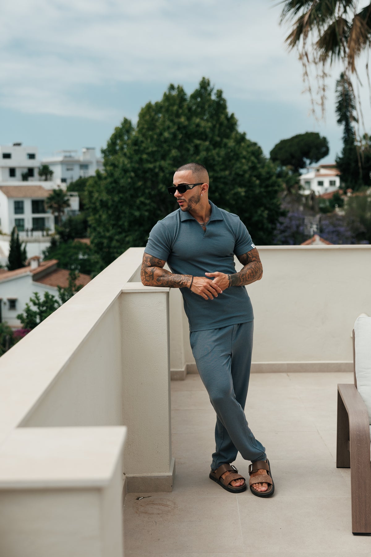 Jersey Cord Slim Gunmetal Trousers - FSR092