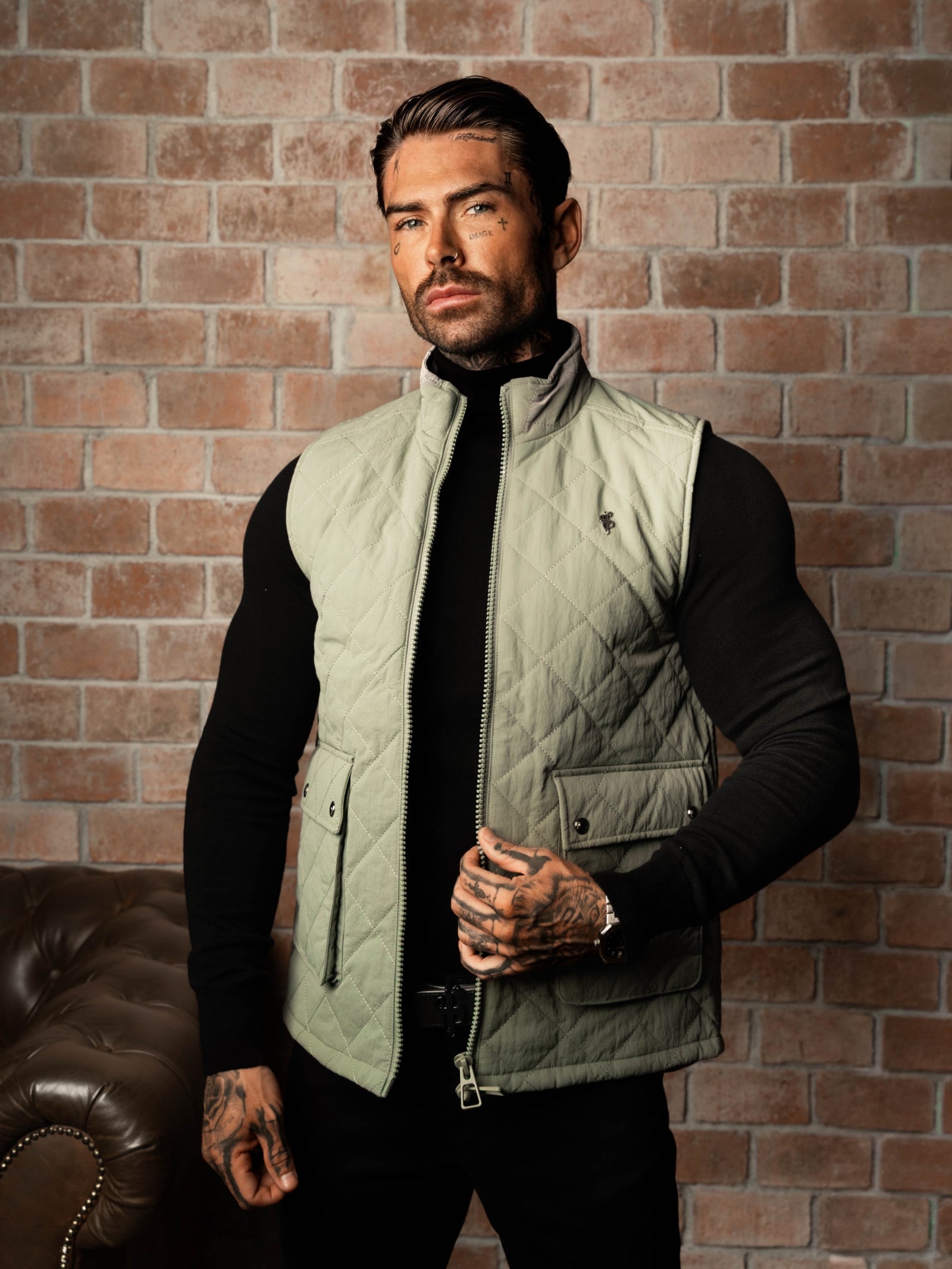 FS Sage Padded Gilet With Front Pockets - FSN210 – Father Sons