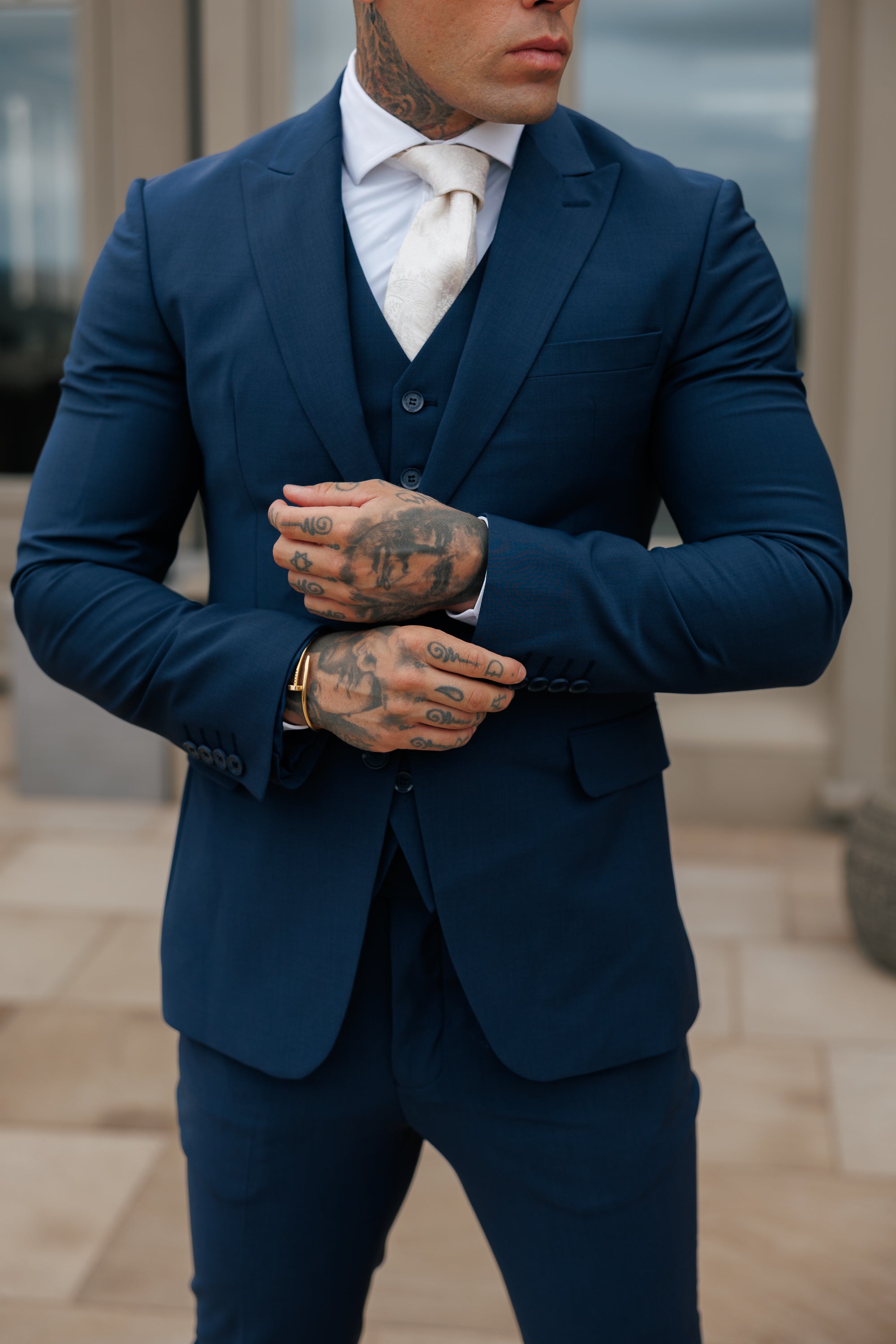 Slim Formal Suit Jacket Navy - FSJKT013