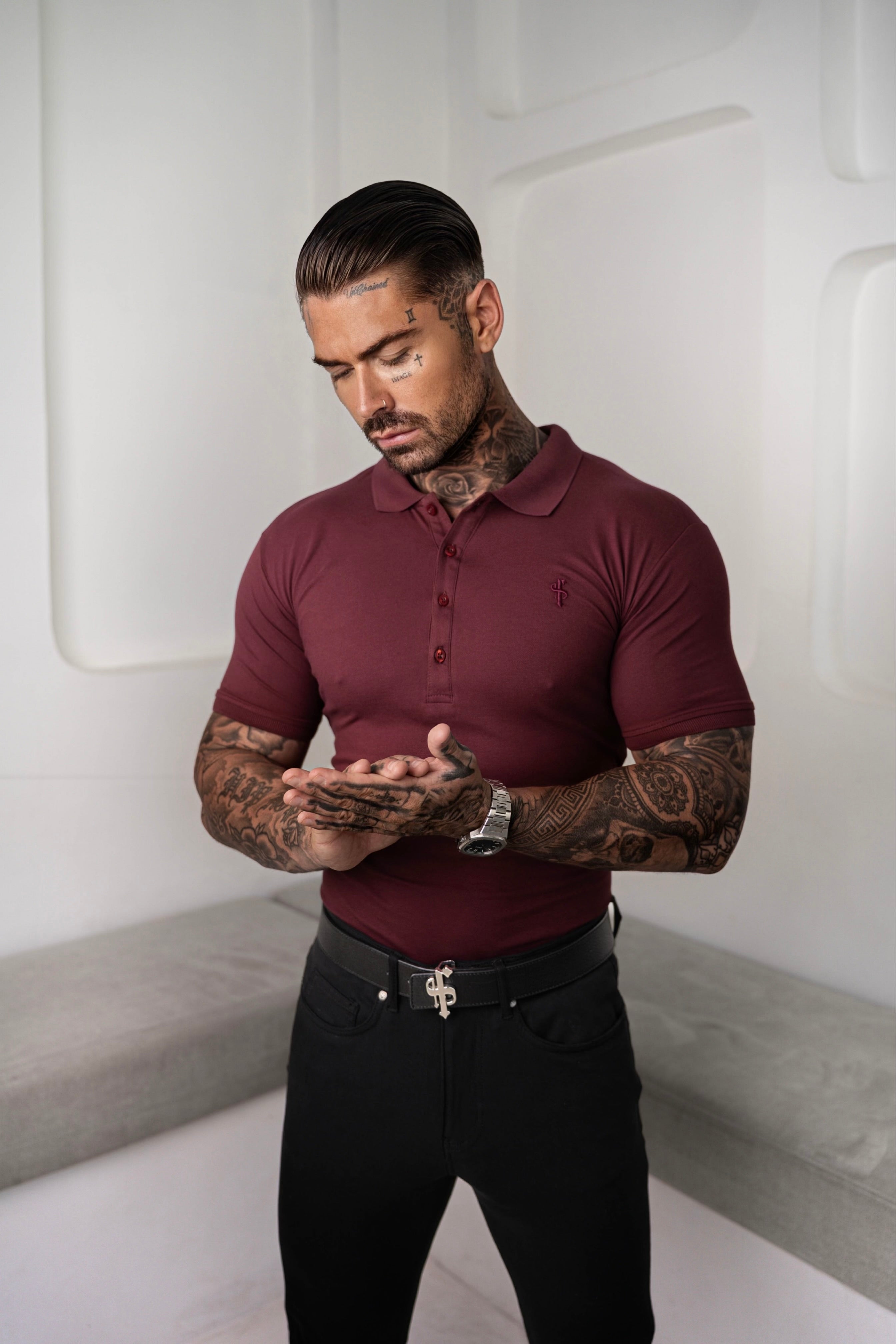 Classic Burgundy Polo Shirt - FSH042
