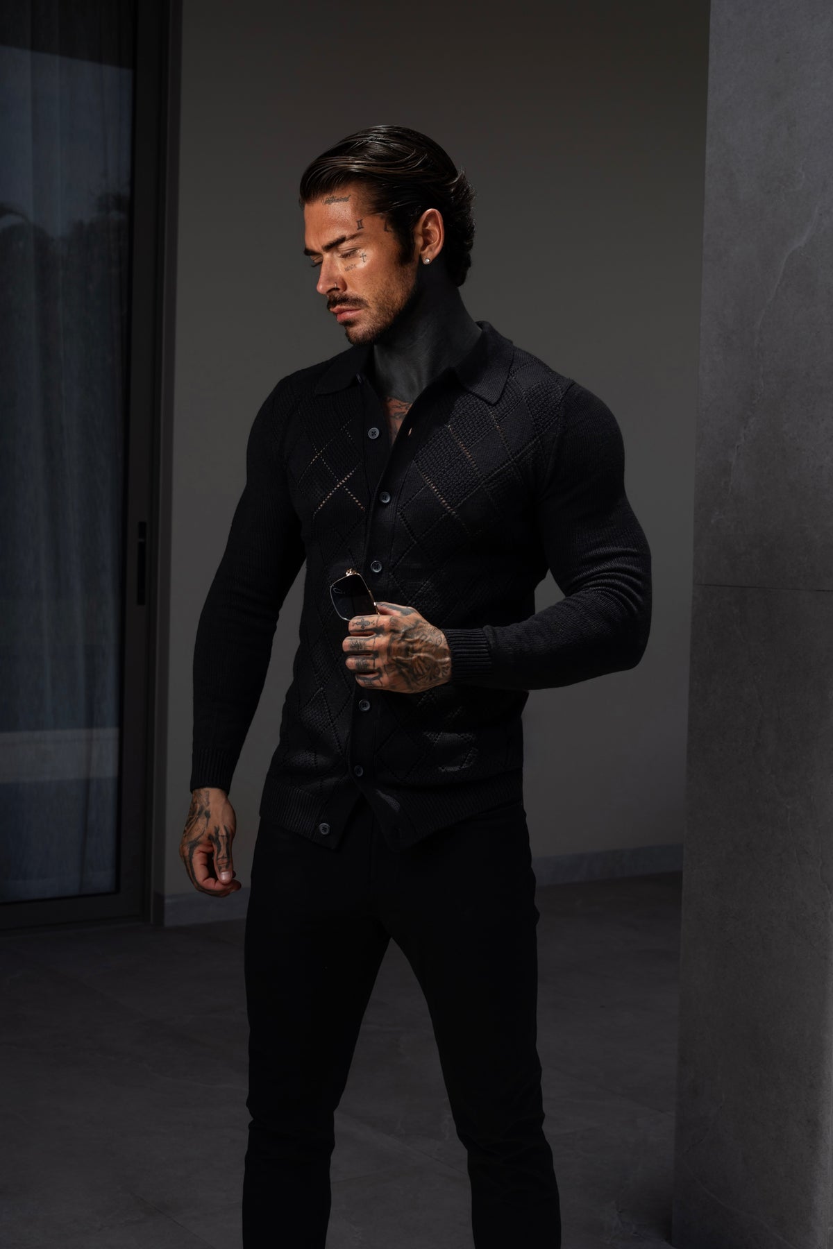 Black Diamond Perforated Shirt Long Sleeve - FSA016