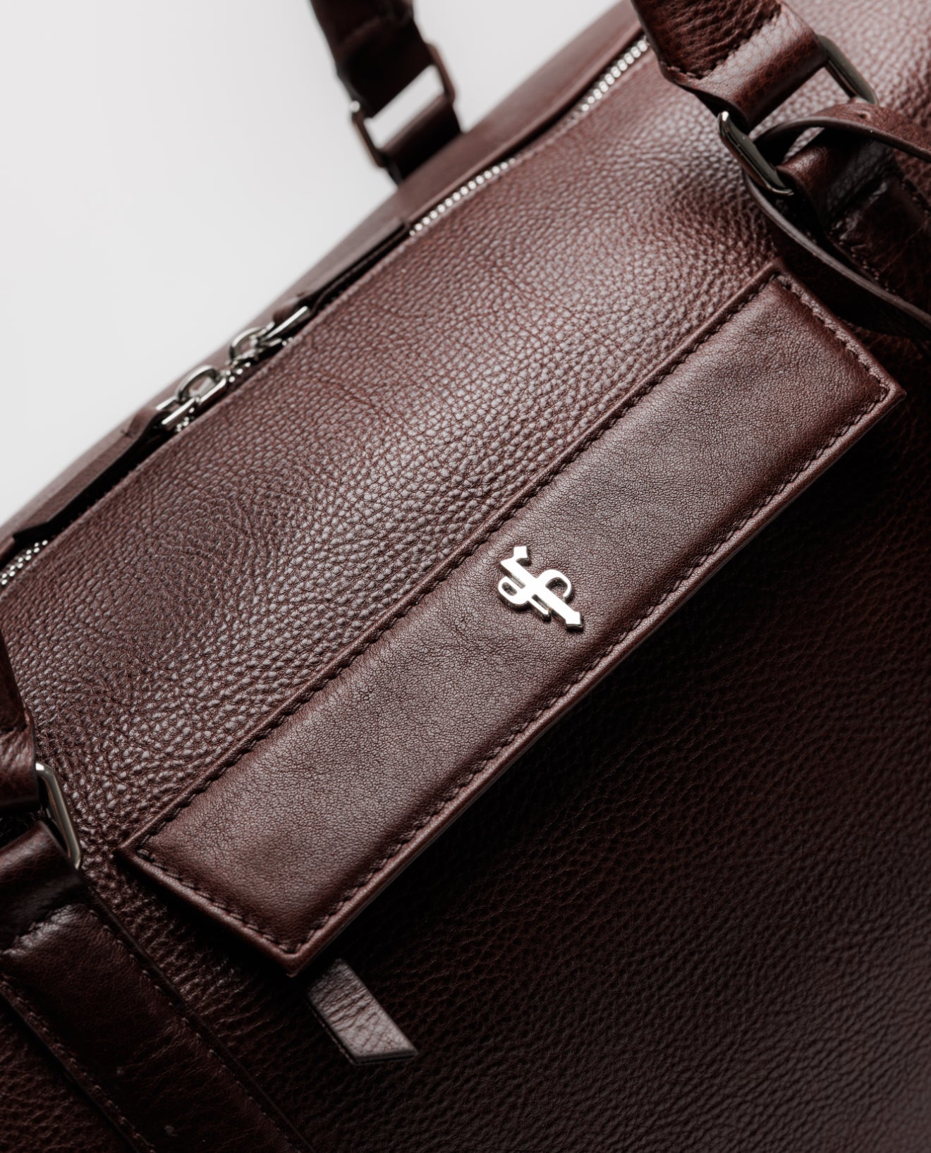 Brown Leather Holdall Bag - FSH1426