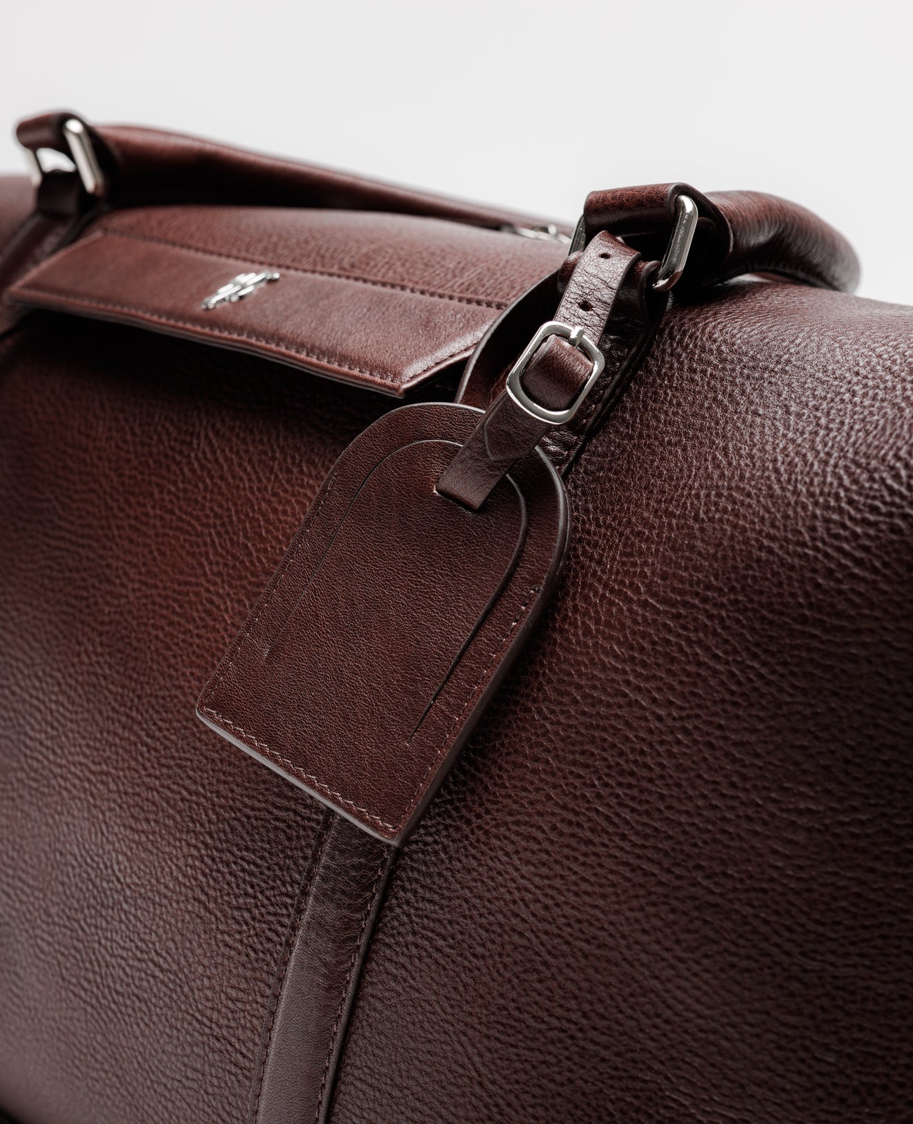 Brown Leather Holdall Bag - FSH1426