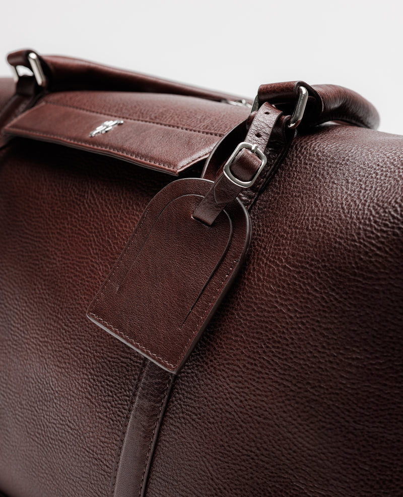 Father Sons Brown Leather Holdall Bag - FSH1426