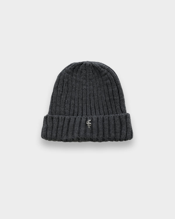 Father Sons Ribbed Beanie Hat Charcoal - FSJ123