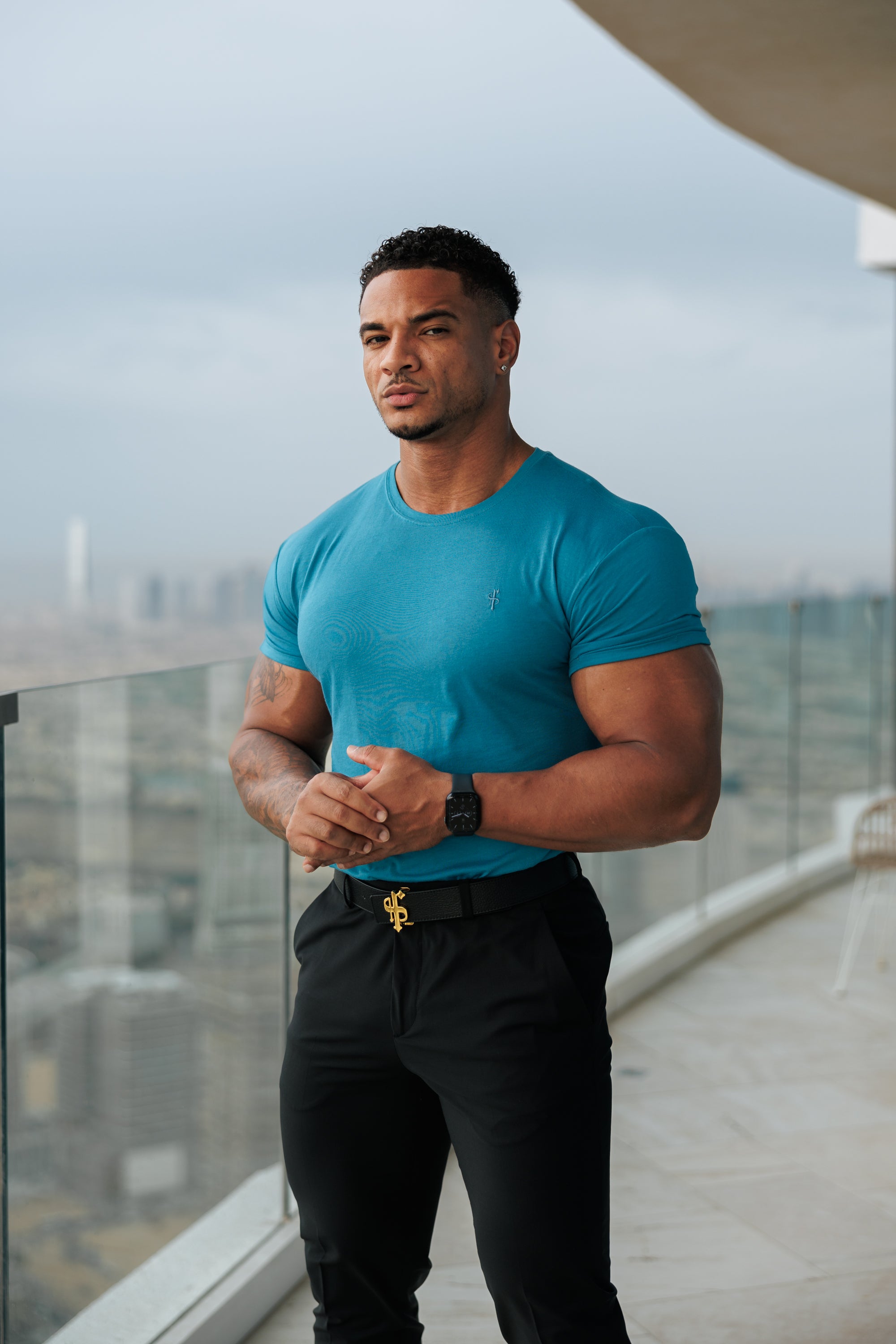 Airforce Blue Bamboo Crew - FSH1180