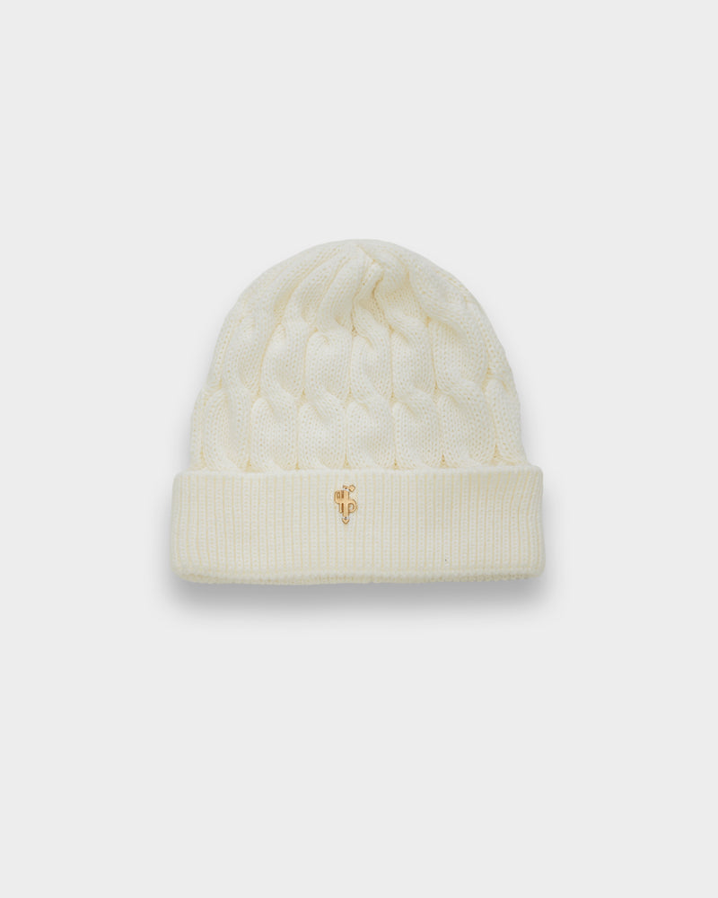 Father Sons Link Weave Beanie Hat Cream- FSJ108 (PRE ORDER 12TH DECEMBER)