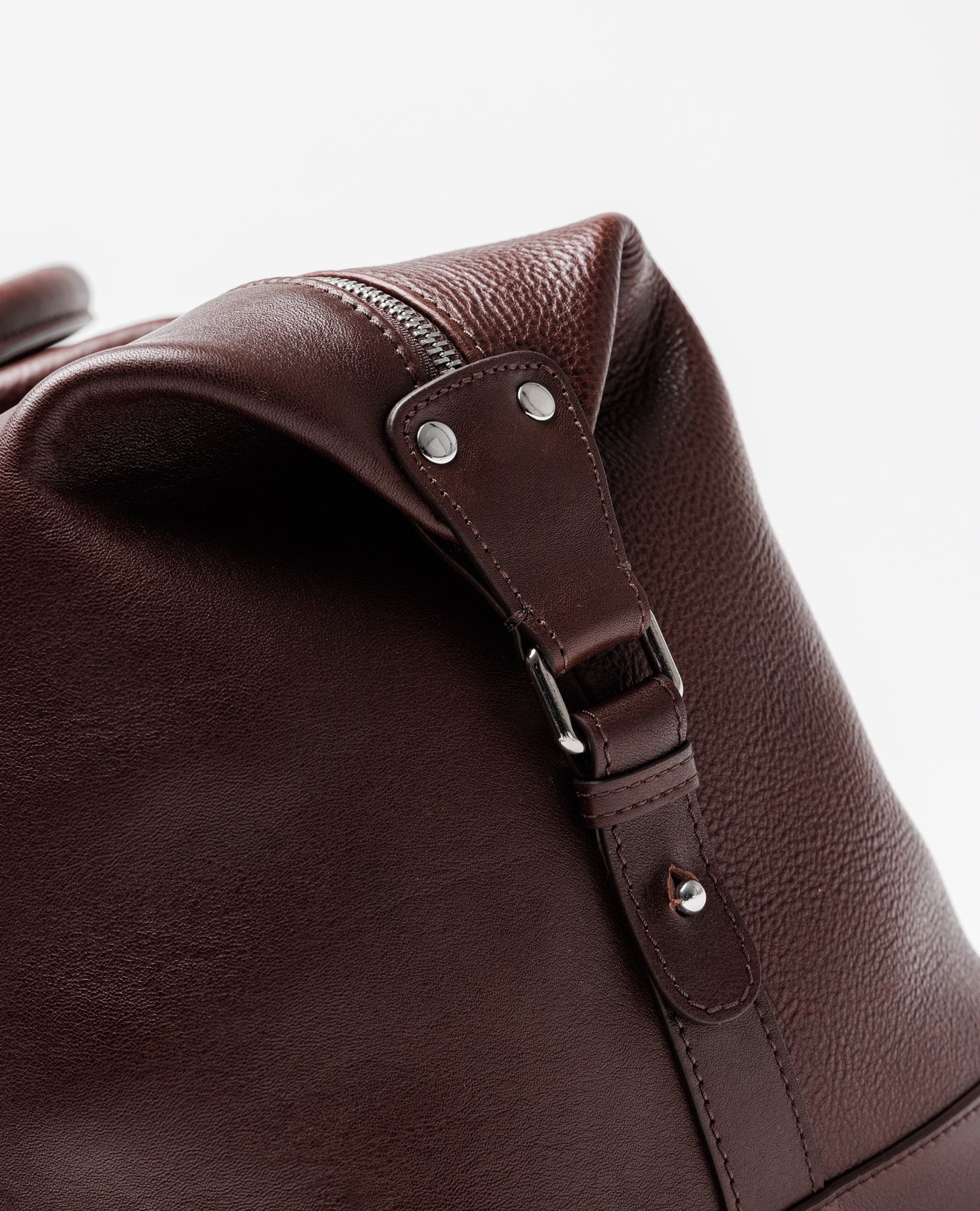 Brown Leather Holdall Bag - FSH1426