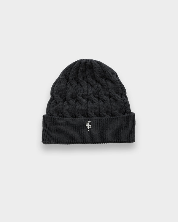 Father Sons Link Weave Beanie Hat Charcoal - FSJ111 (PRE ORDER 12TH DECEMBER)