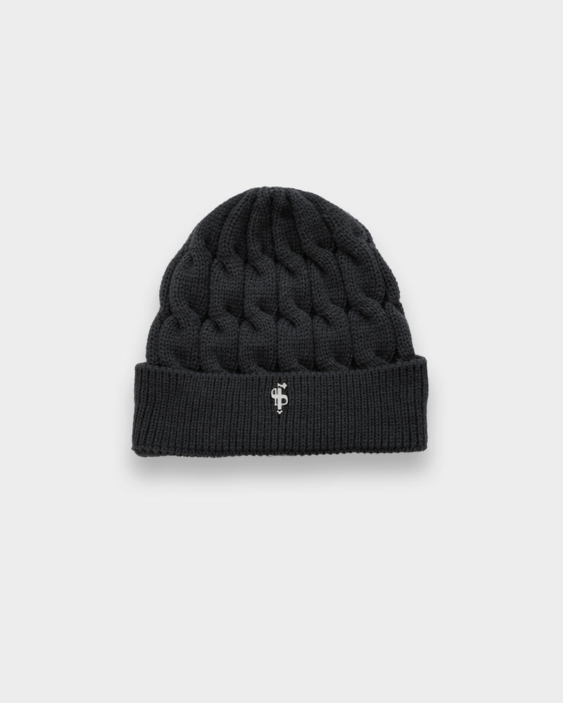 Father Sons Link Weave Beanie Hat Charcoal - FSJ111 (PRE ORDER 12TH DECEMBER)