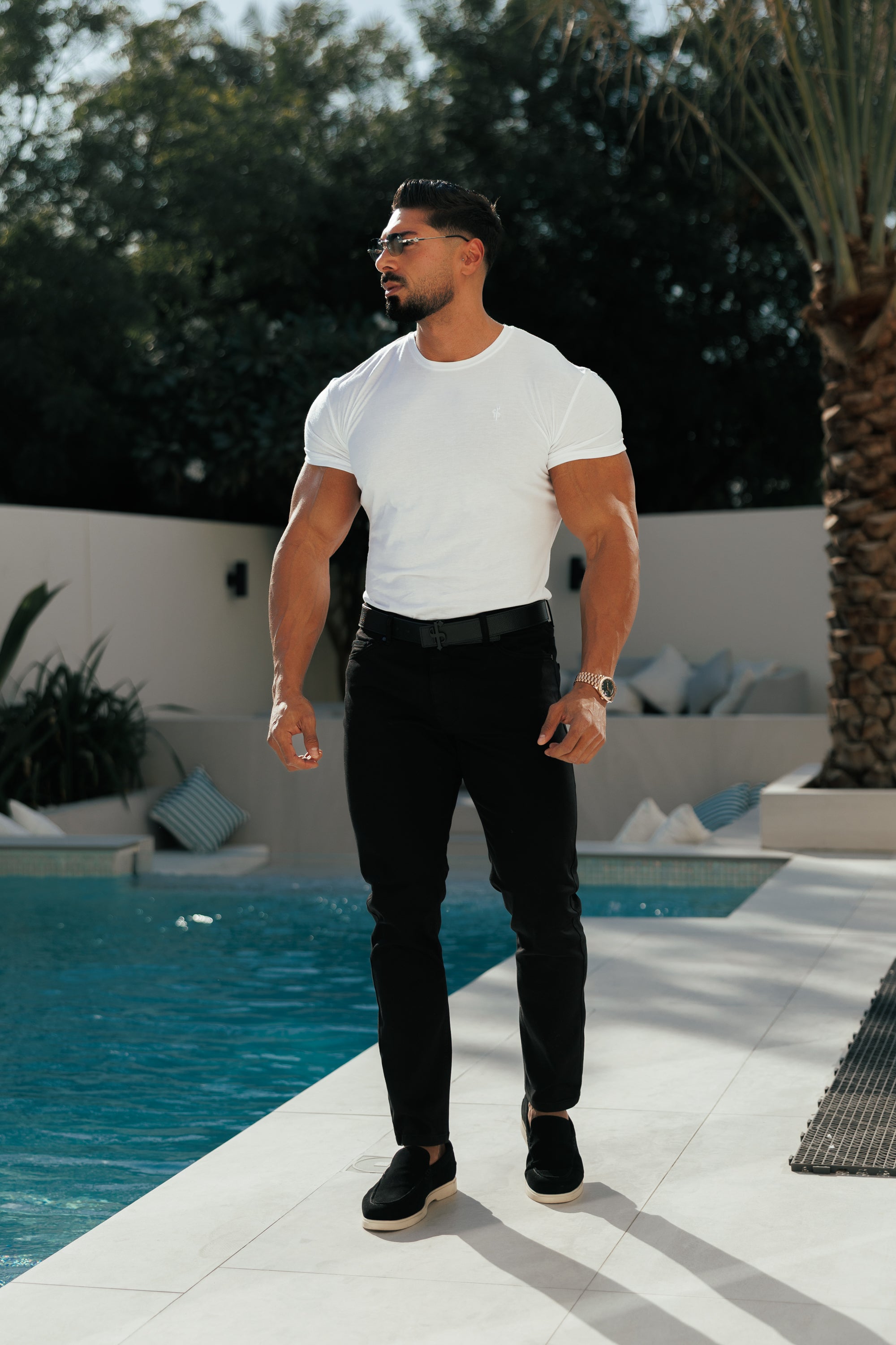 Black Relaxed Tencel Jeans - FSJEAN019