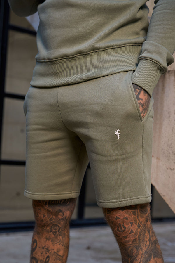 FS Plain Olive Shorts with FS Branding - FSH1204