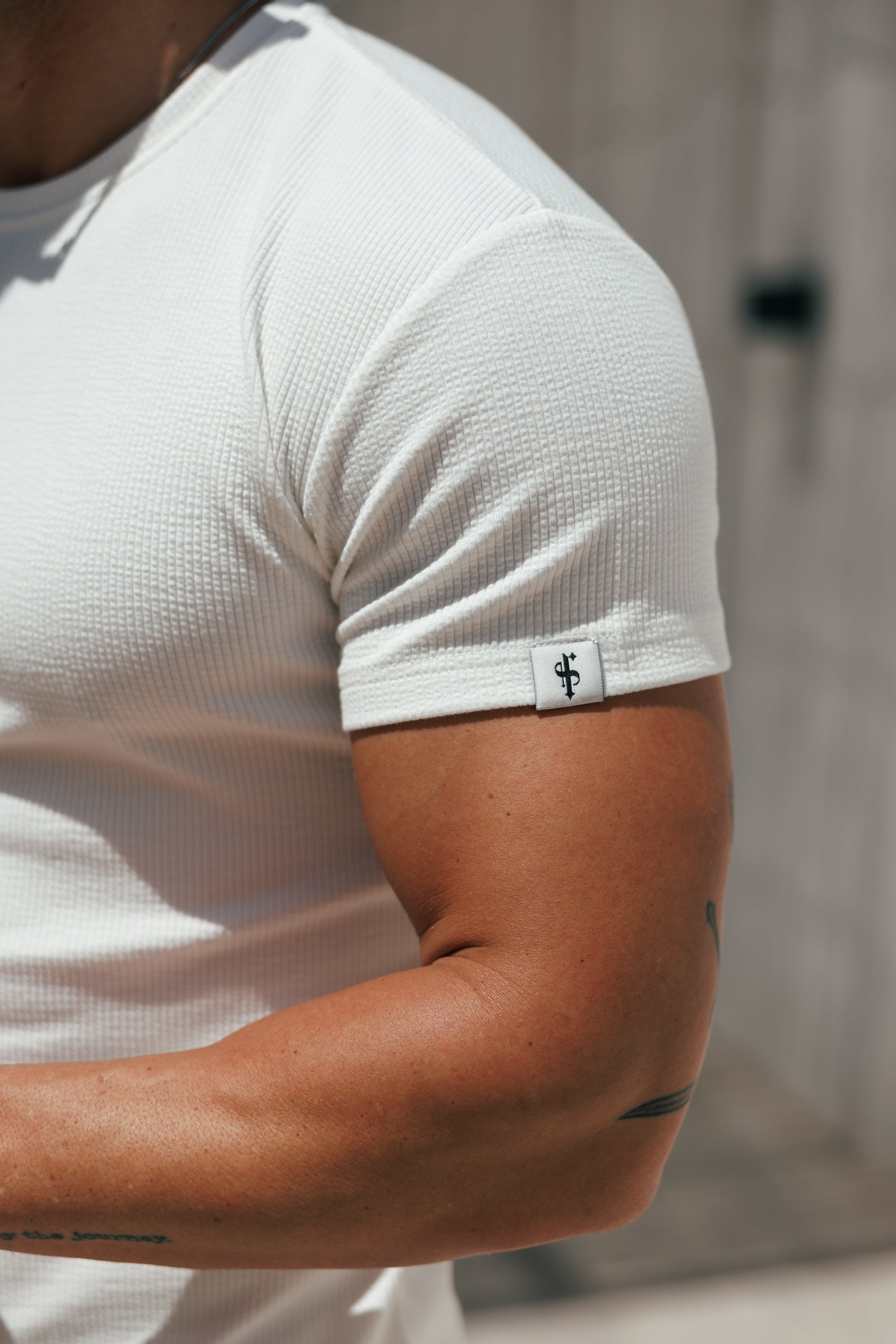 Jersey Cord White T-Shirt - FSR093 (PRE ORDER 12TH JUNE)